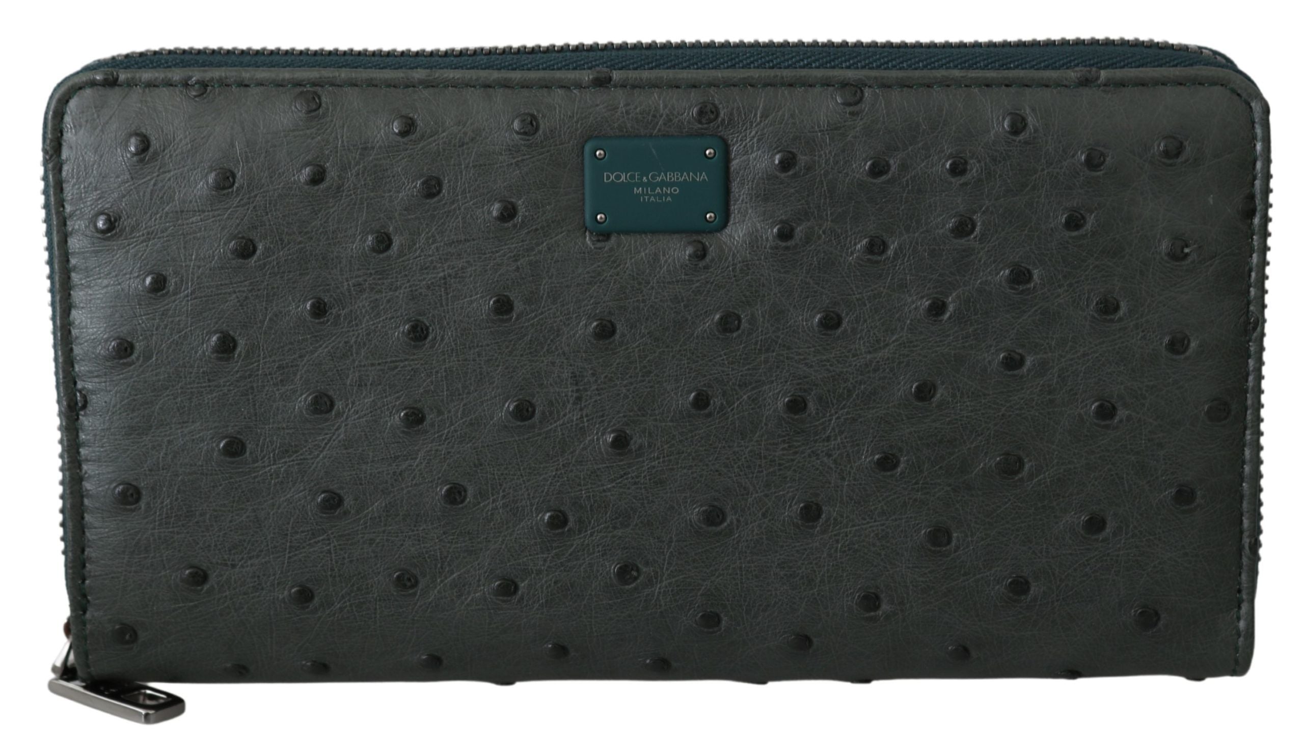 Dolce & Gabbana Exquisite Green Ostrich Leather Continental Wallet - Luksuslaukut ja asusteet Dolce & Gabbana - Tutustu YVES JAVANNI® 