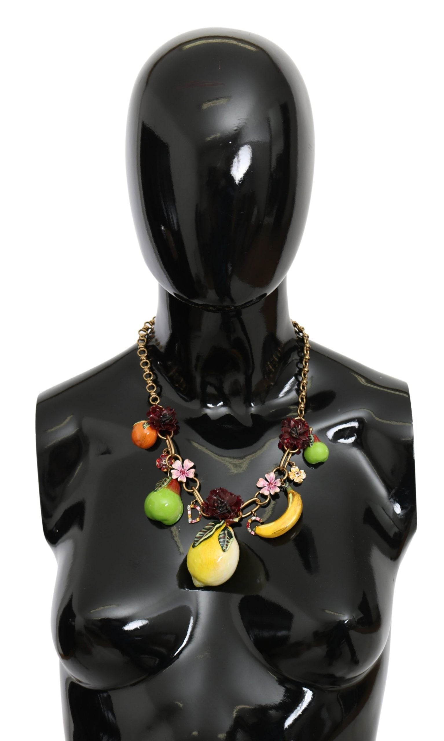 Dolce & Gabbana Crystal Embellished Floral Charm Necklace - Luksusmuotia Dolce & Gabbana - Tutustu YVES JAVANNI® 