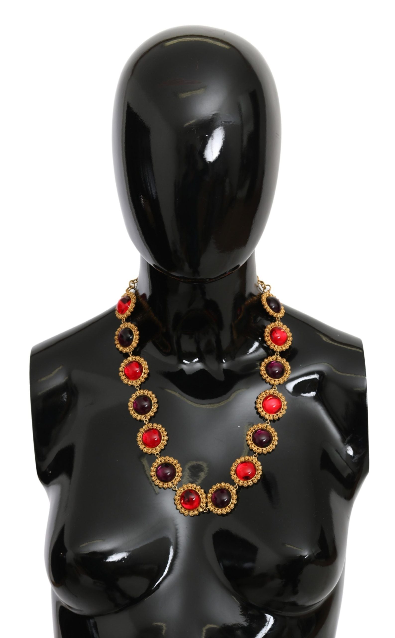 Dolce & Gabbana Elegant Crystal Charm Statement Necklace - Luksusmuotia Dolce & Gabbana - Tutustu YVES JAVANNI® 