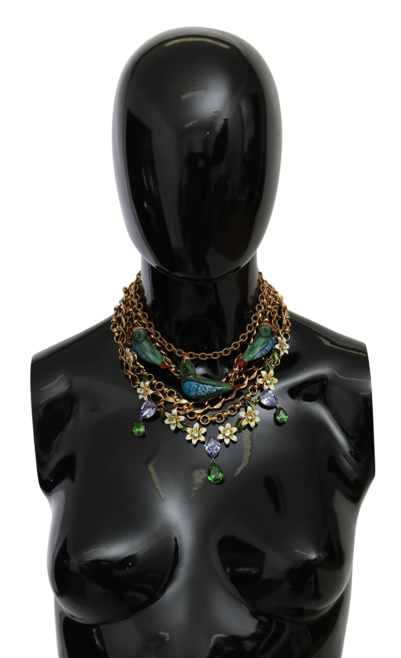 Dolce & Gabbana Exquisite Crystal and Brass Necklace - Luksusmuotia Dolce & Gabbana - Tutustu YVES JAVANNI® 