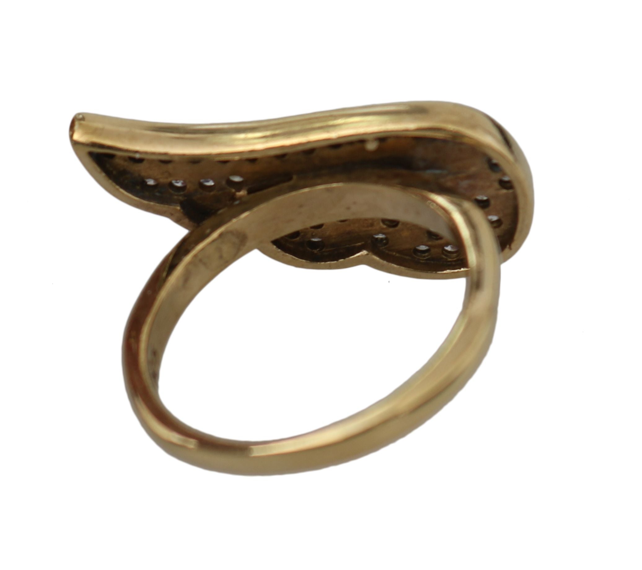 Nialaya Elegant Gold-Crystal Embellished Ring - Luksusmuotia Nialaya - Tutustu YVES JAVANNI® 