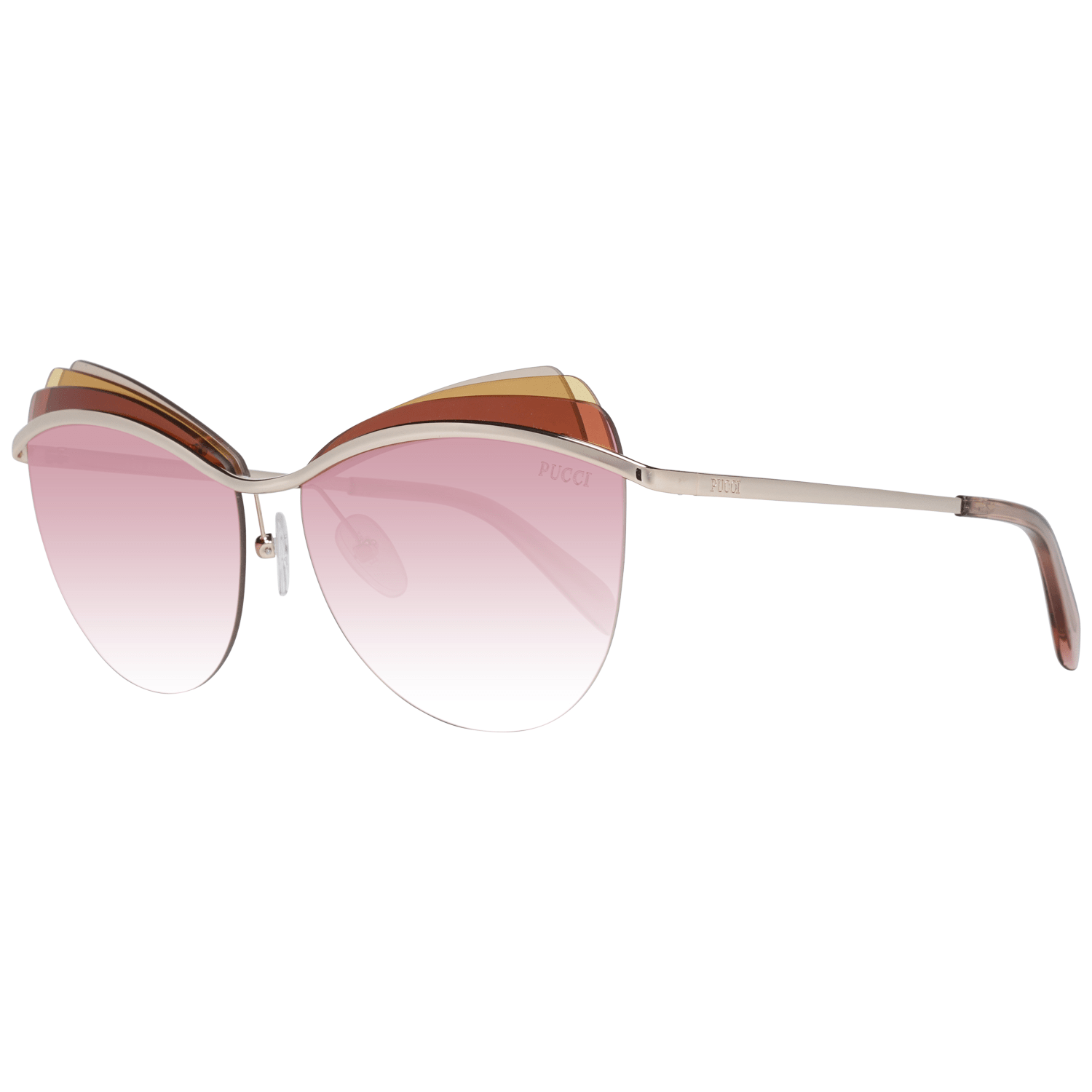 Emilio Pucci Gold Women Sunglasses - Luksuslaukut ja asusteet Emilio Pucci - Tutustu YVES JAVANNI® 