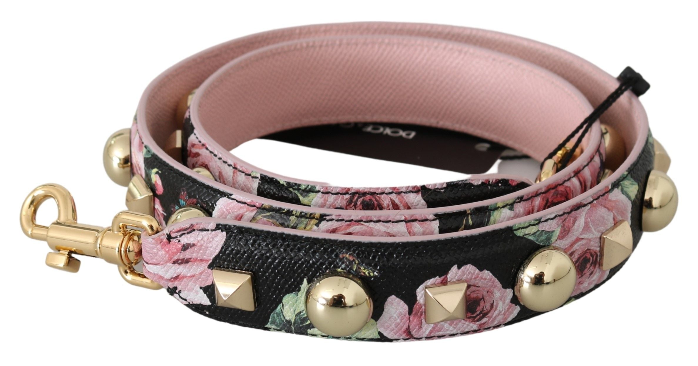 Dolce & Gabbana Elegant Floral Leather Shoulder Strap - Luksuslaukut ja asusteet Dolce & Gabbana - Tutustu YVES JAVANNI® 