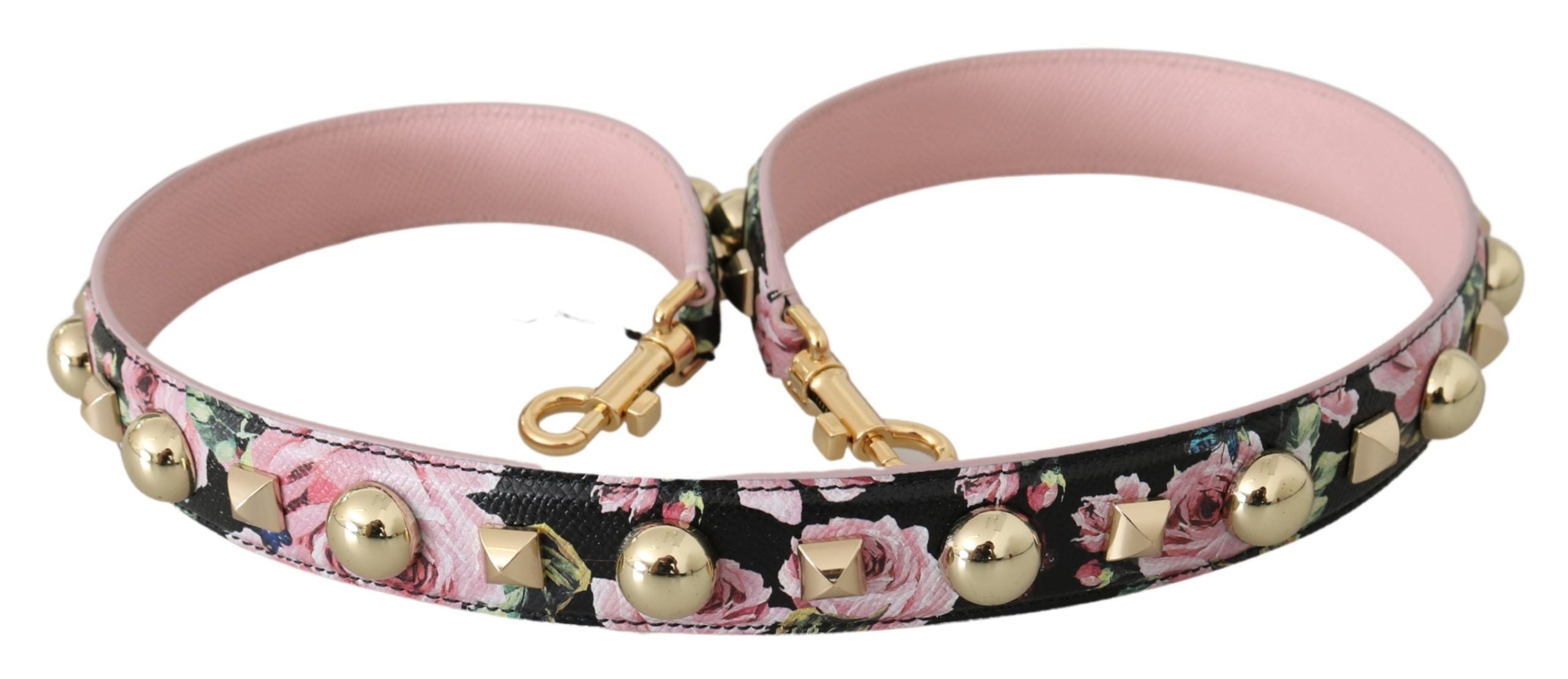 Dolce & Gabbana Elegant Floral Leather Shoulder Strap - Luksuslaukut ja asusteet Dolce & Gabbana - Tutustu YVES JAVANNI® 