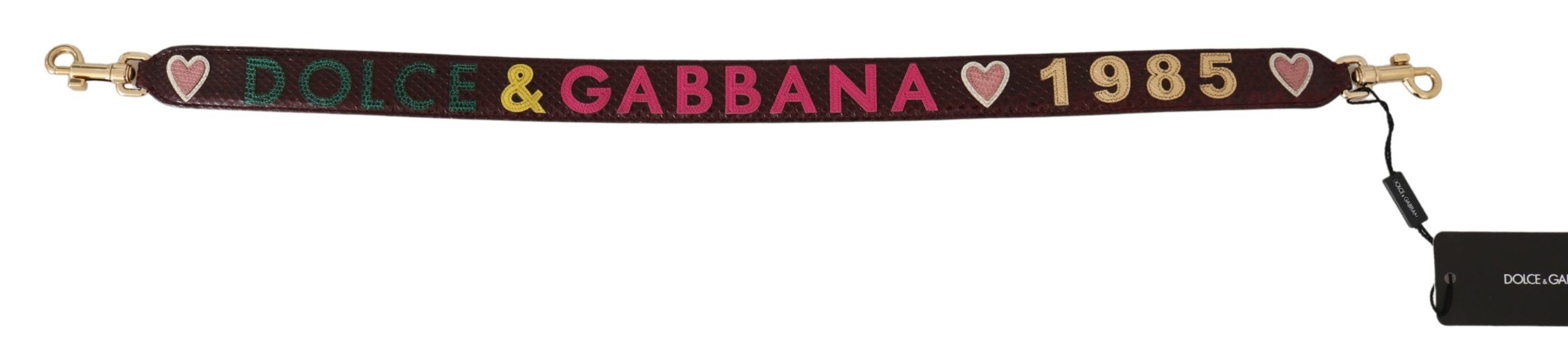 Dolce & Gabbana Exquisite Bordeaux Shoulder Strap Accessory - Luksusmuotia Dolce & Gabbana - Tutustu YVES JAVANNI® 