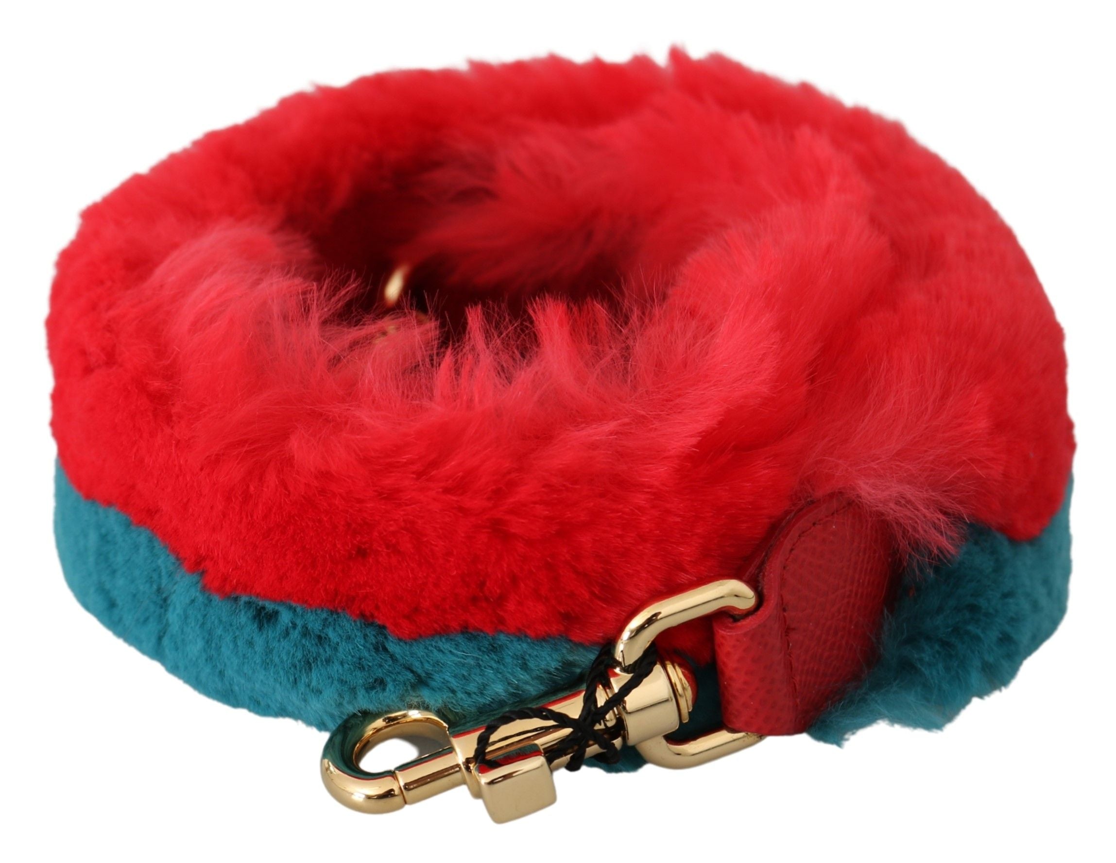 Dolce & Gabbana Elegant Red Lapin Fur Shoulder Strap - Luksusmuotia Dolce & Gabbana - Tutustu YVES JAVANNI® 