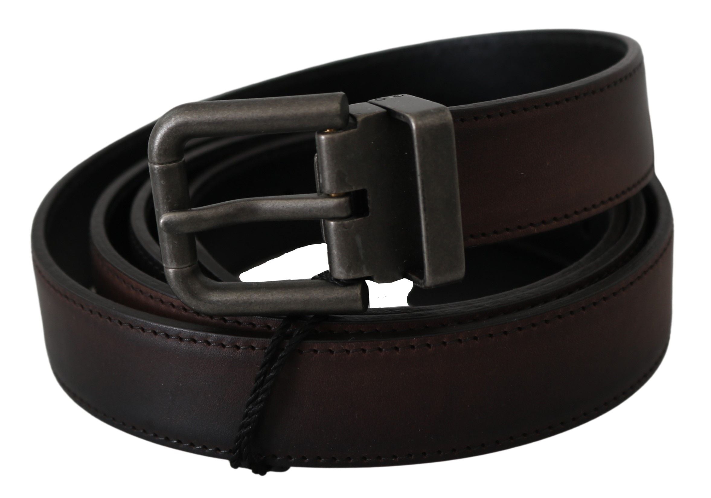 Dolce & Gabbana Elegant Leather Belt in Classic Brown - Luksuslaukut ja asusteet Dolce & Gabbana - Tutustu YVES JAVANNI® 