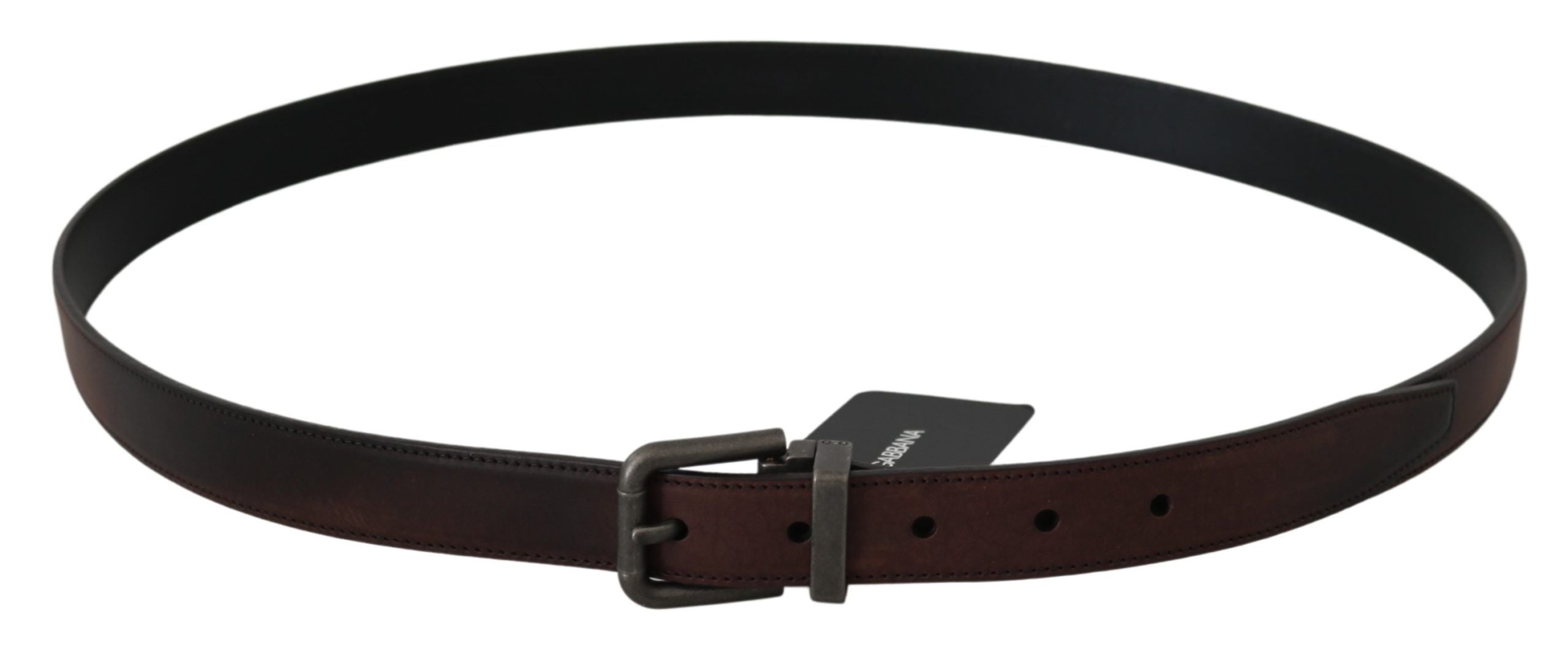 Dolce & Gabbana Elegant Leather Belt in Classic Brown - Luksuslaukut ja asusteet Dolce & Gabbana - Tutustu YVES JAVANNI® 