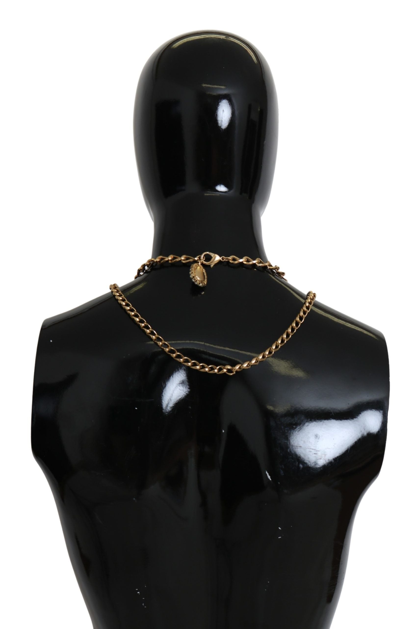 Dolce & Gabbana Elegant Gold-Tone Charm Necklace with Floral Motif - Luksusmuotia Dolce & Gabbana - Tutustu YVES JAVANNI® 