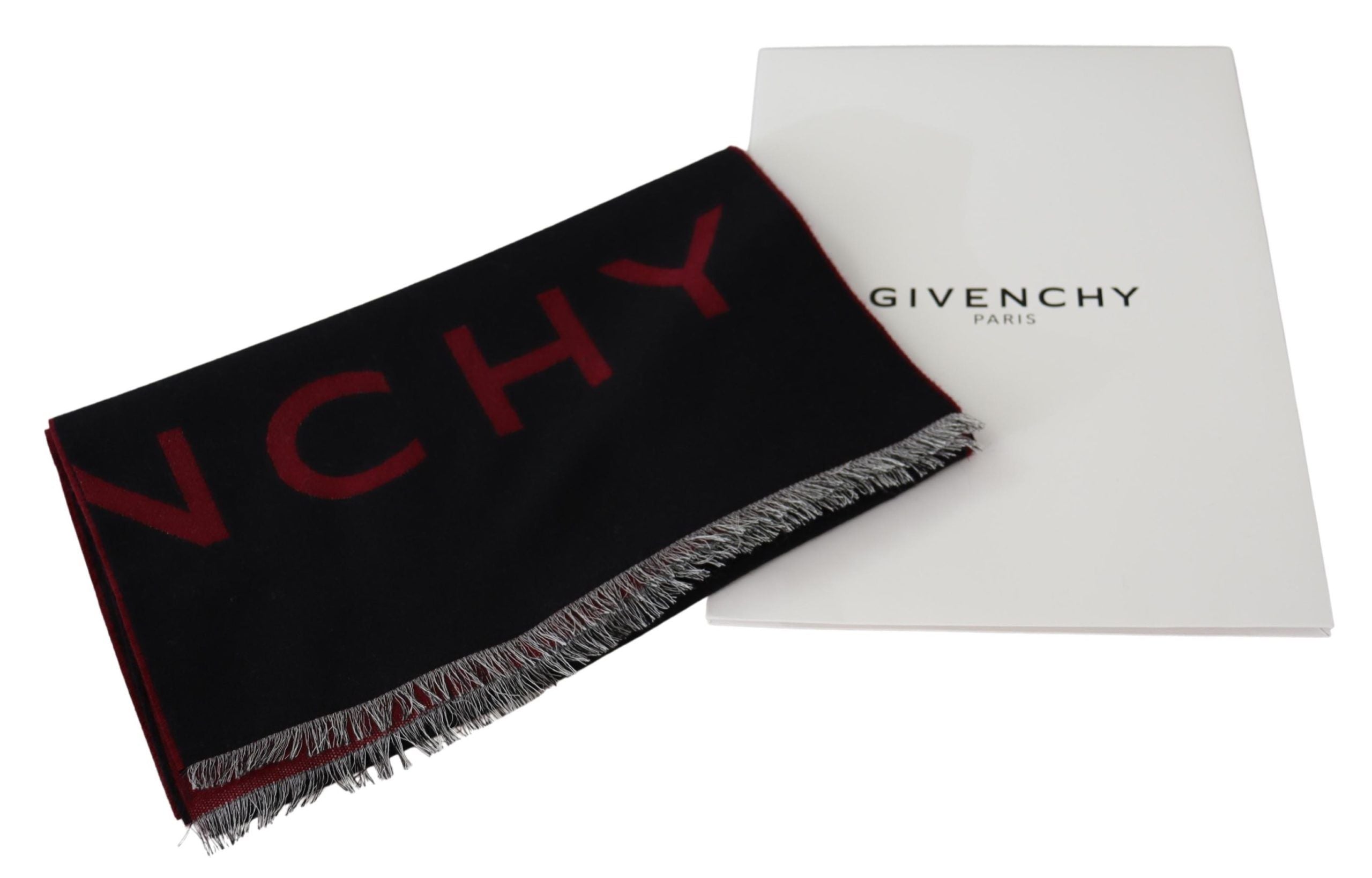 Givenchy Elegant Unisex Wool Silk Blend Scarf - Luksuslaukut ja asusteet Givenchy - Tutustu YVES JAVANNI® 