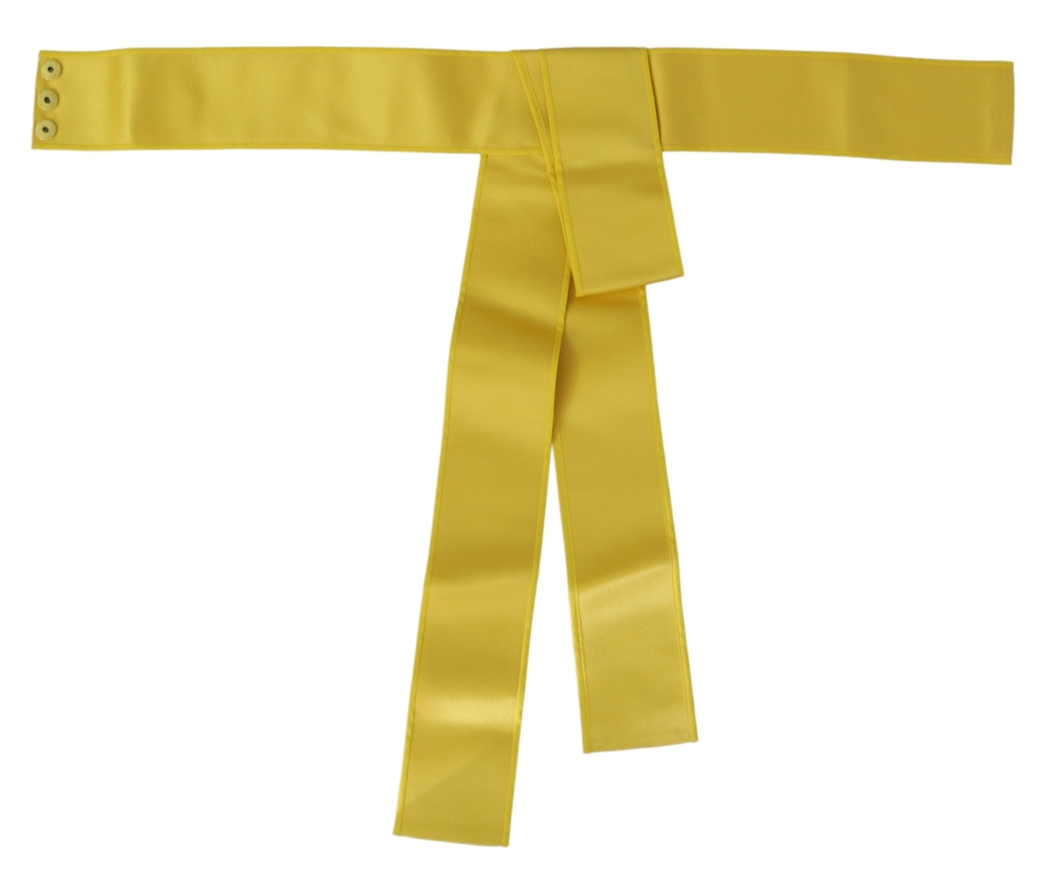 Dolce & Gabbana Chic Silk Yellow Women's Elegant Belt - Luksuslaukut ja asusteet Dolce & Gabbana - Tutustu YVES JAVANNI® 