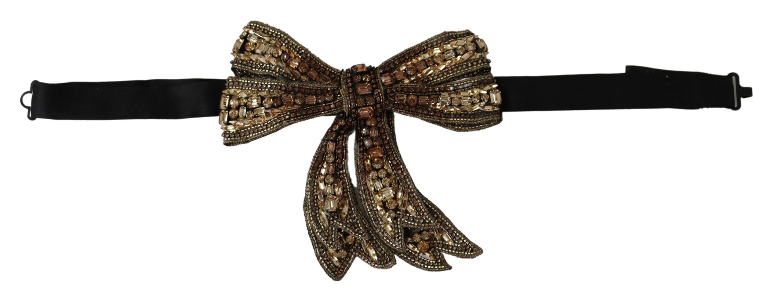 Dolce & Gabbana Elegant Silk Rhinestone Bow Tie - Luksuslaukut ja asusteet Dolce & Gabbana - Tutustu YVES JAVANNI® 