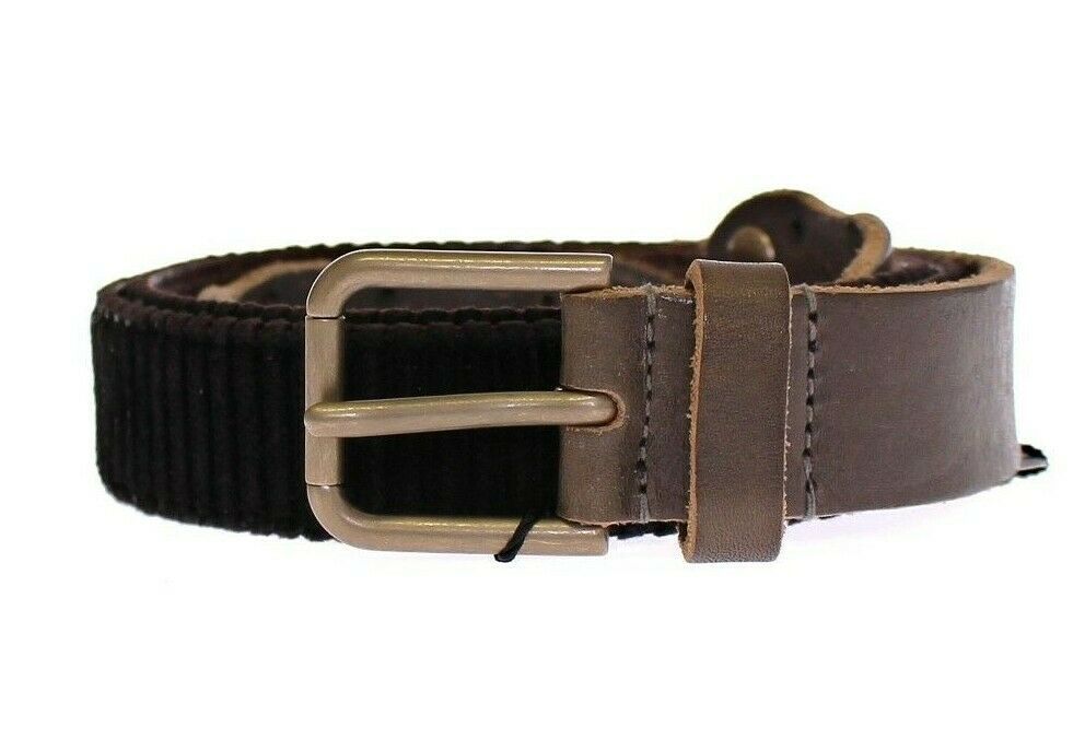 Dolce & Gabbana Elegant Leather-Cotton Fusion Men's Belt - Luksuslaukut ja asusteet Dolce & Gabbana - Tutustu YVES JAVANNI® 