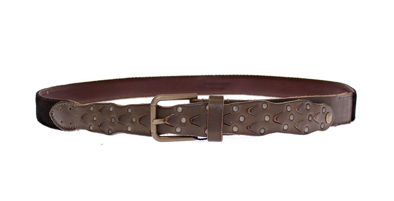 Dolce & Gabbana Elegant Leather-Cotton Fusion Men's Belt - Luksusmuotia Dolce & Gabbana - Tutustu YVES JAVANNI® 