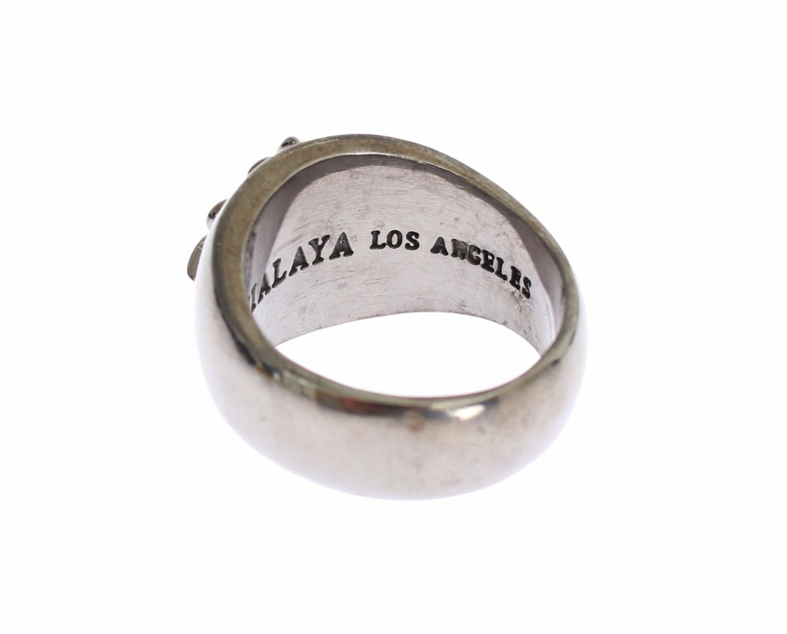 Nialaya Sterling Silver Rhodium Men's Statement Ring - Luksusmuotia Nialaya - Tutustu YVES JAVANNI® 