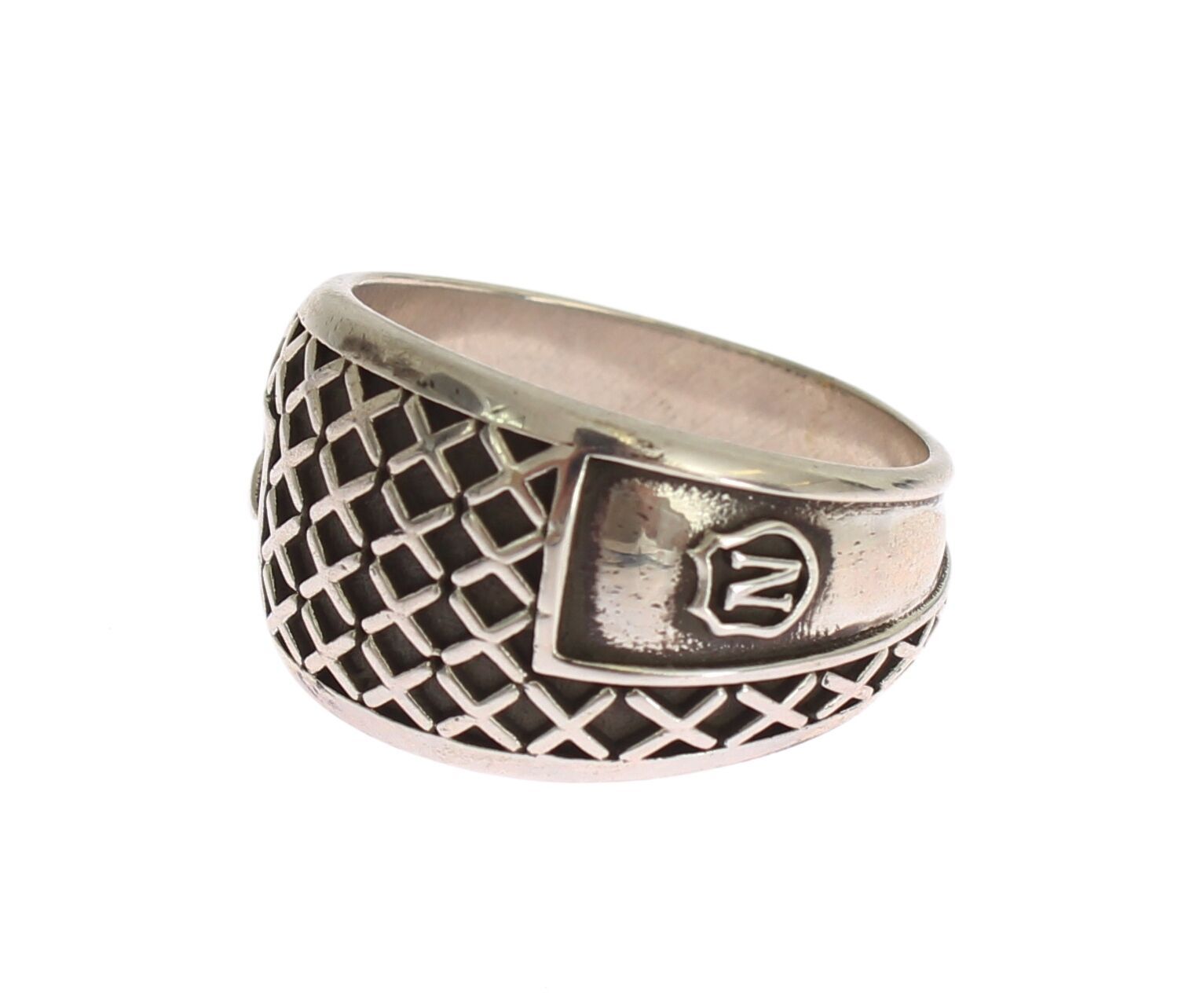 Nialaya Elegant Silver Band with Black Accents - Luksusmuotia Nialaya - Tutustu YVES JAVANNI® 