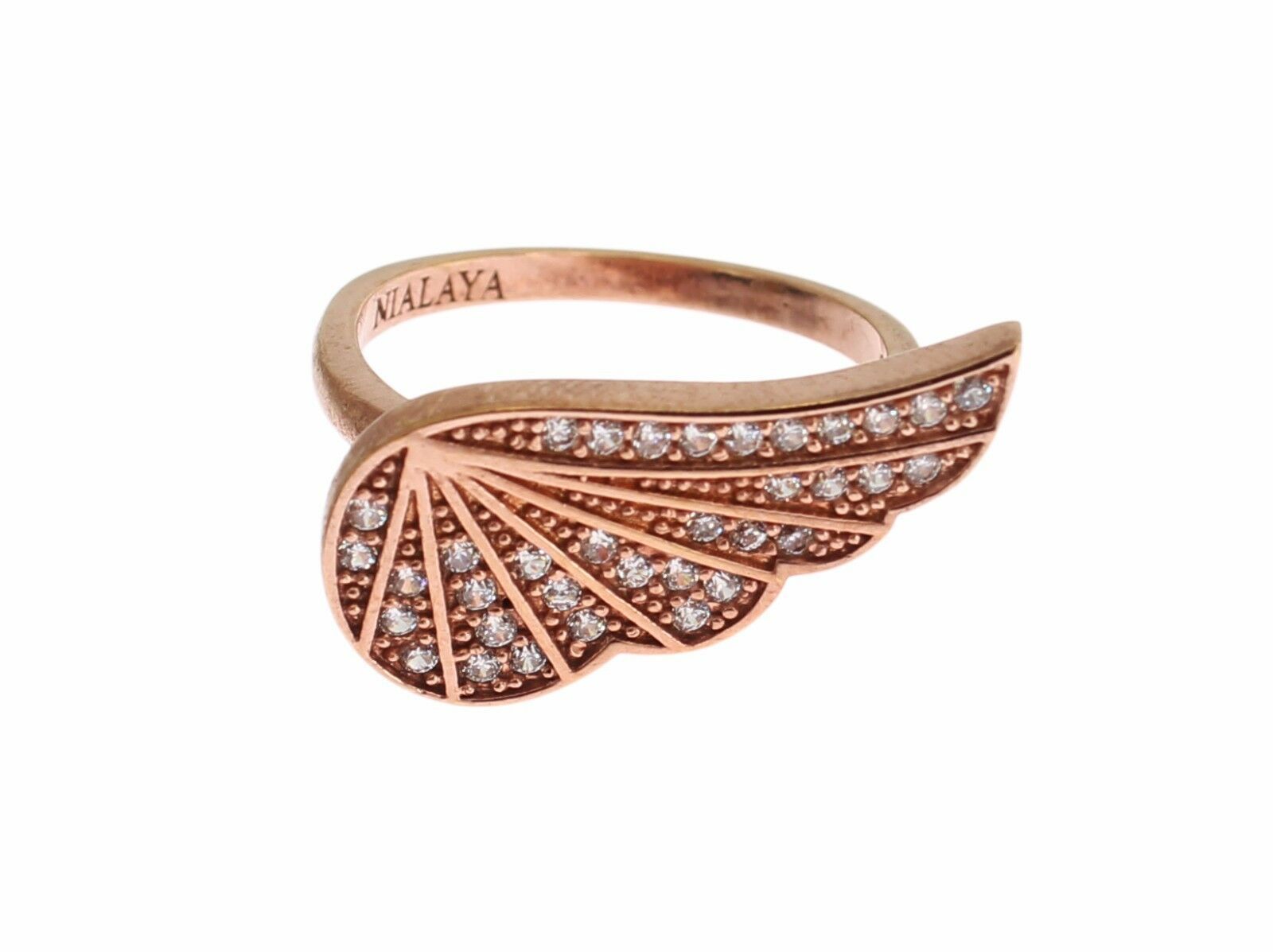 Nialaya Elegant Pink Gold CZ Crystal Ring - Luksusmuotia Nialaya - Tutustu YVES JAVANNI® 