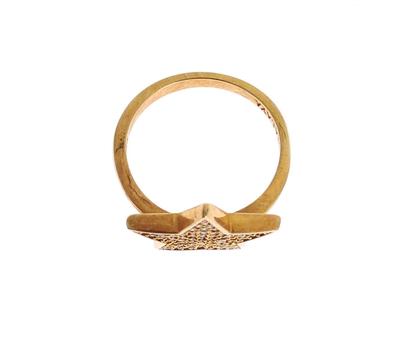 Nialaya Elegant Gold-Plated Sterling Silver Ring with CZ Crystals - Luksusmuotia Nialaya - Tutustu YVES JAVANNI® 