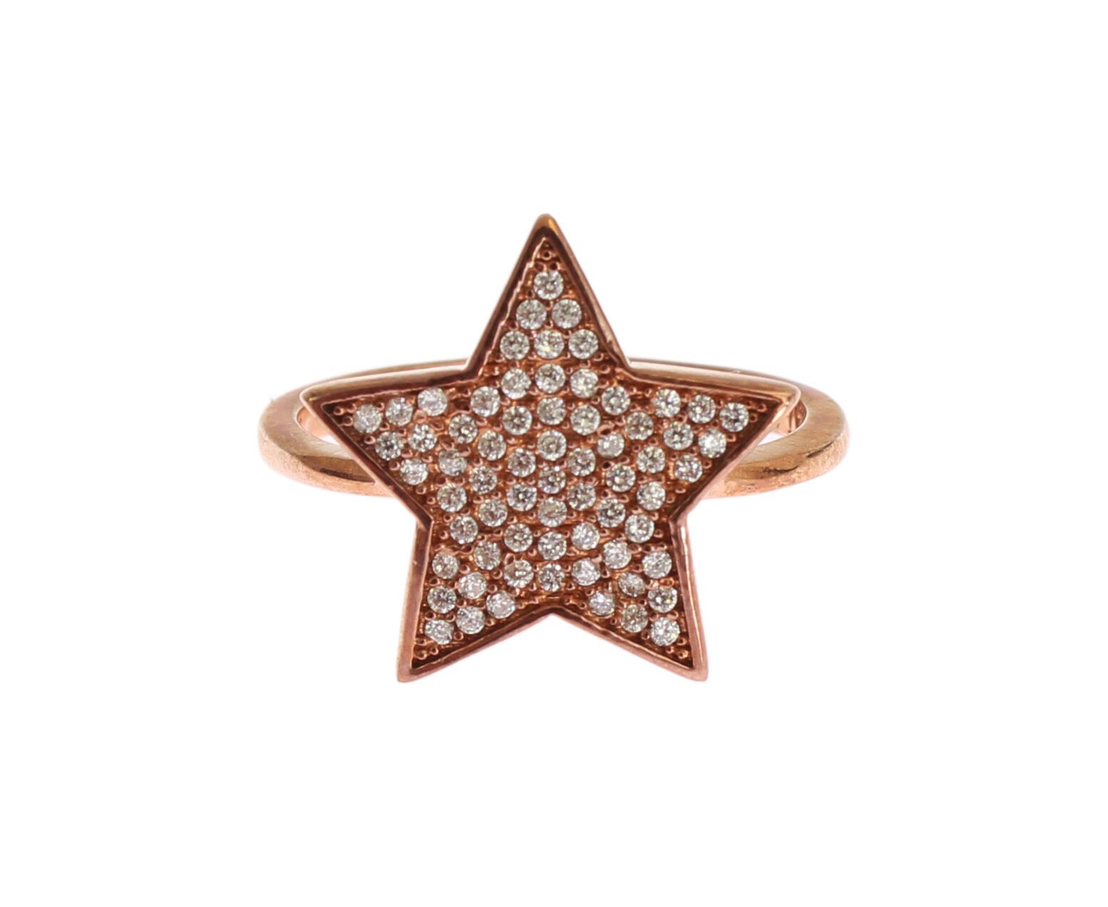 Nialaya Dazzling Pink Gold Plated Sterling Silver CZ Ring - Luksusmuotia Nialaya - Tutustu YVES JAVANNI® 