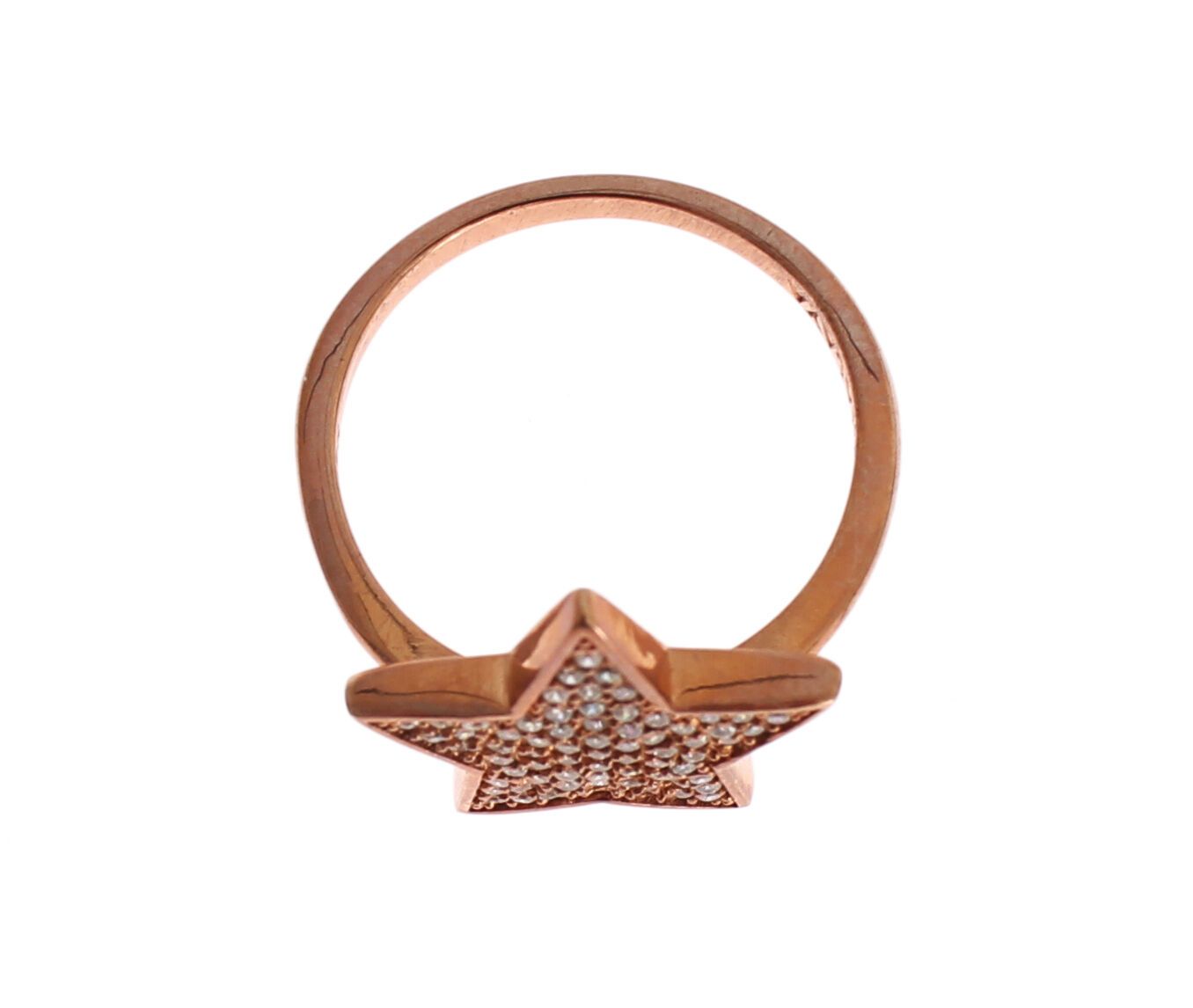 Nialaya Dazzling Pink Gold Plated Sterling Silver CZ Ring - Luksusmuotia Nialaya - Tutustu YVES JAVANNI® 