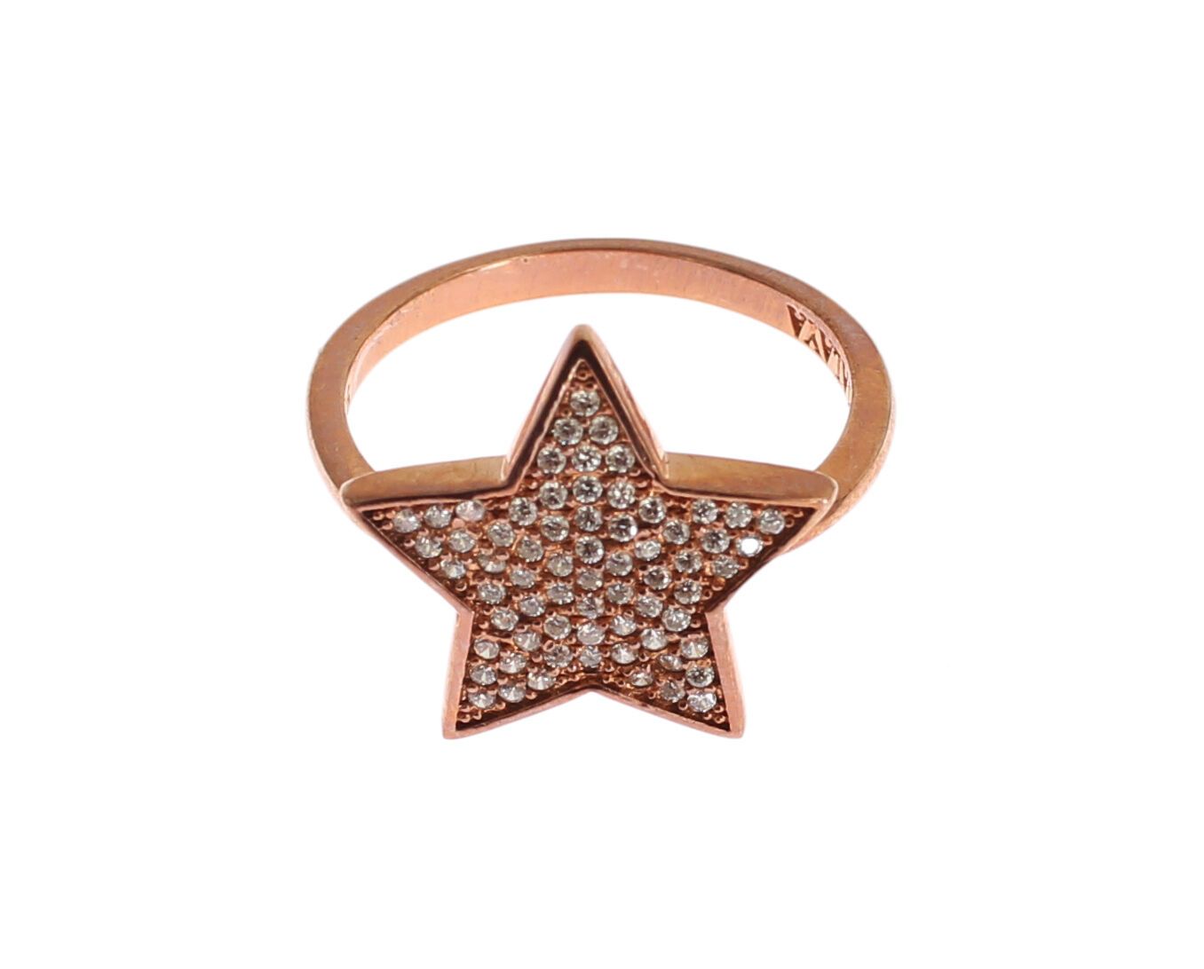 Nialaya Dazzling Pink Gold Plated Sterling Silver CZ Ring - Luksuslaukut ja asusteet Nialaya - Tutustu YVES JAVANNI® 