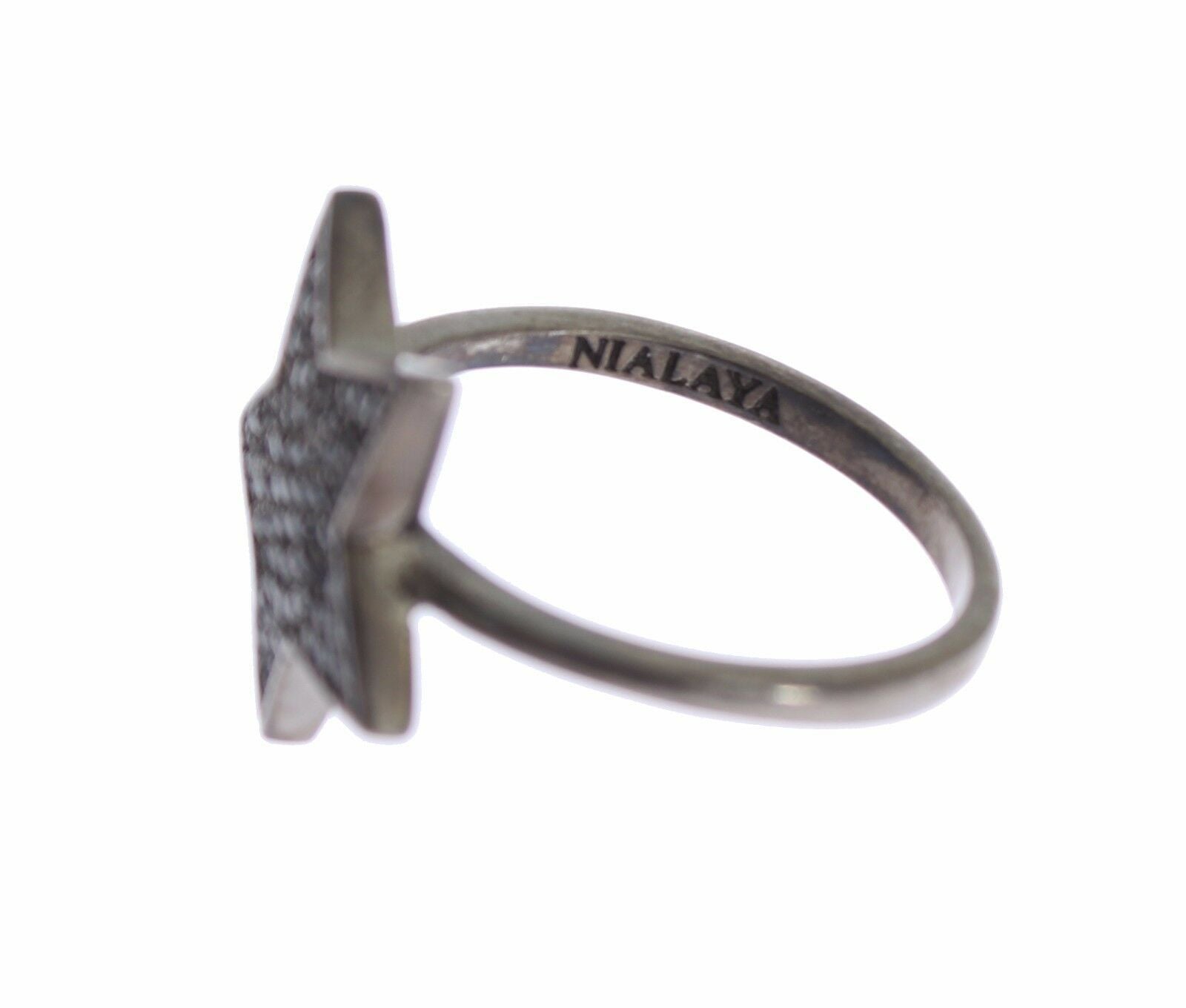 Nialaya Exquisite Sterling Silver CZ Crystal Ring - Luksuslaukut ja asusteet Nialaya - Tutustu YVES JAVANNI® 