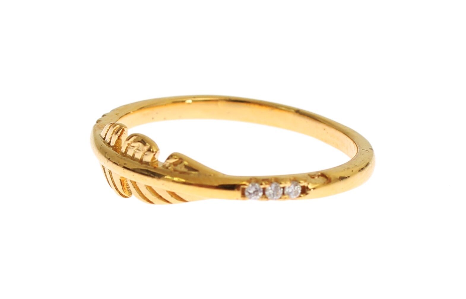 Nialaya Elegant Gold Plated Sterling Silver CZ Ring - Luksuslaukut ja asusteet Nialaya - Tutustu YVES JAVANNI® 