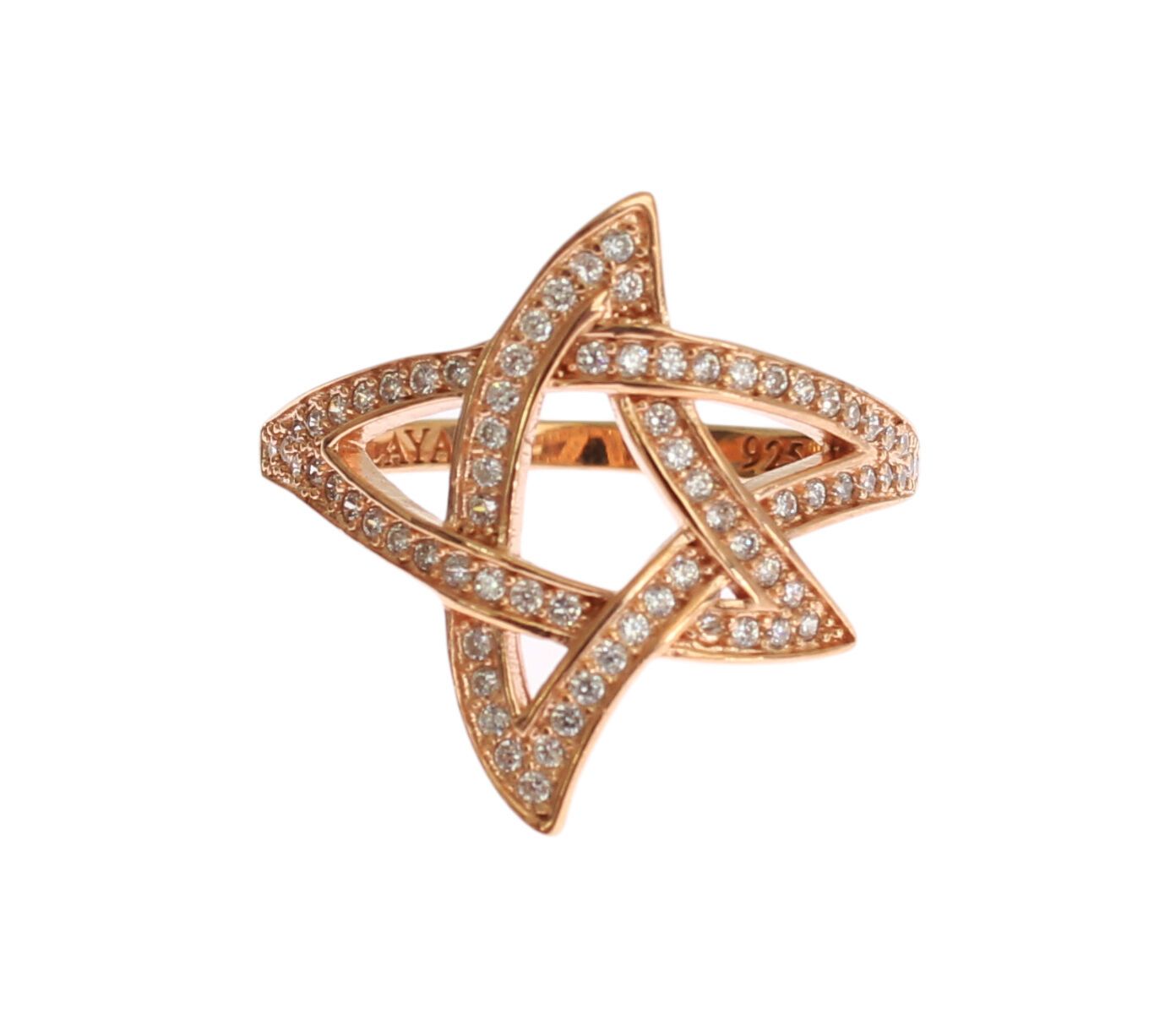 Nialaya Pink Gold Plated Silver CZ Crystal Ring - Luksusmuotia Nialaya - Tutustu YVES JAVANNI® 