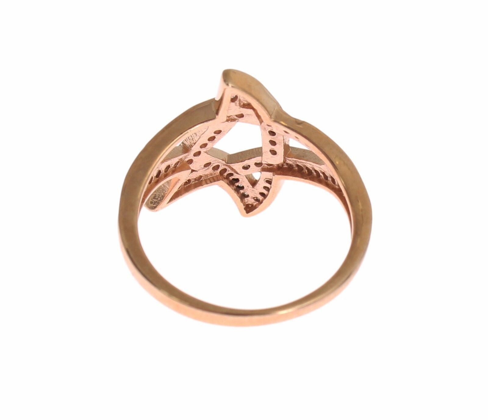 Nialaya Pink Gold Plated Silver CZ Crystal Ring - Luksuslaukut ja asusteet Nialaya - Tutustu YVES JAVANNI® 