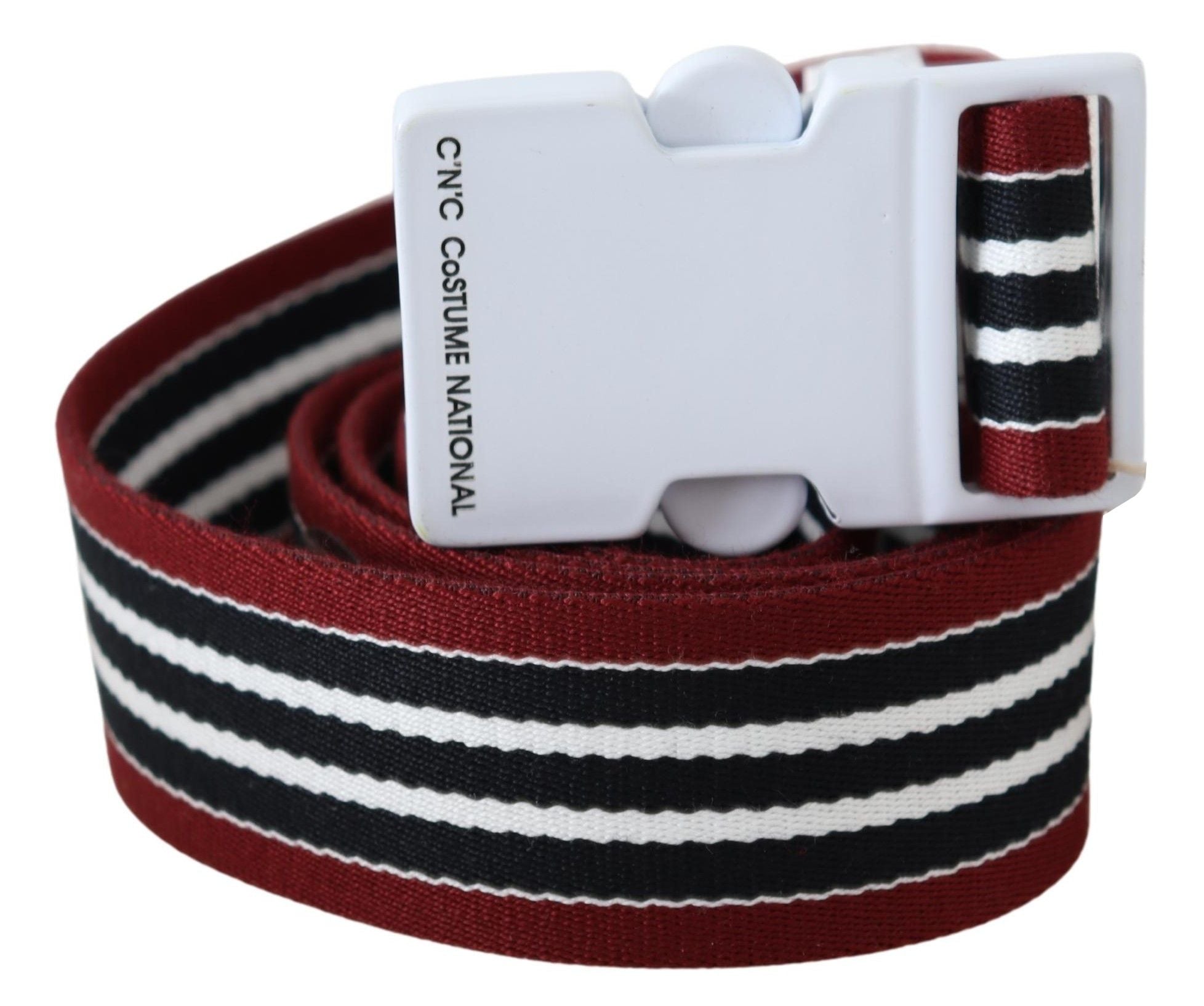 Costume National Elegant Stripe Canvas Waist Belt - Luksuslaukut ja asusteet Costume National - Tutustu YVES JAVANNI® 