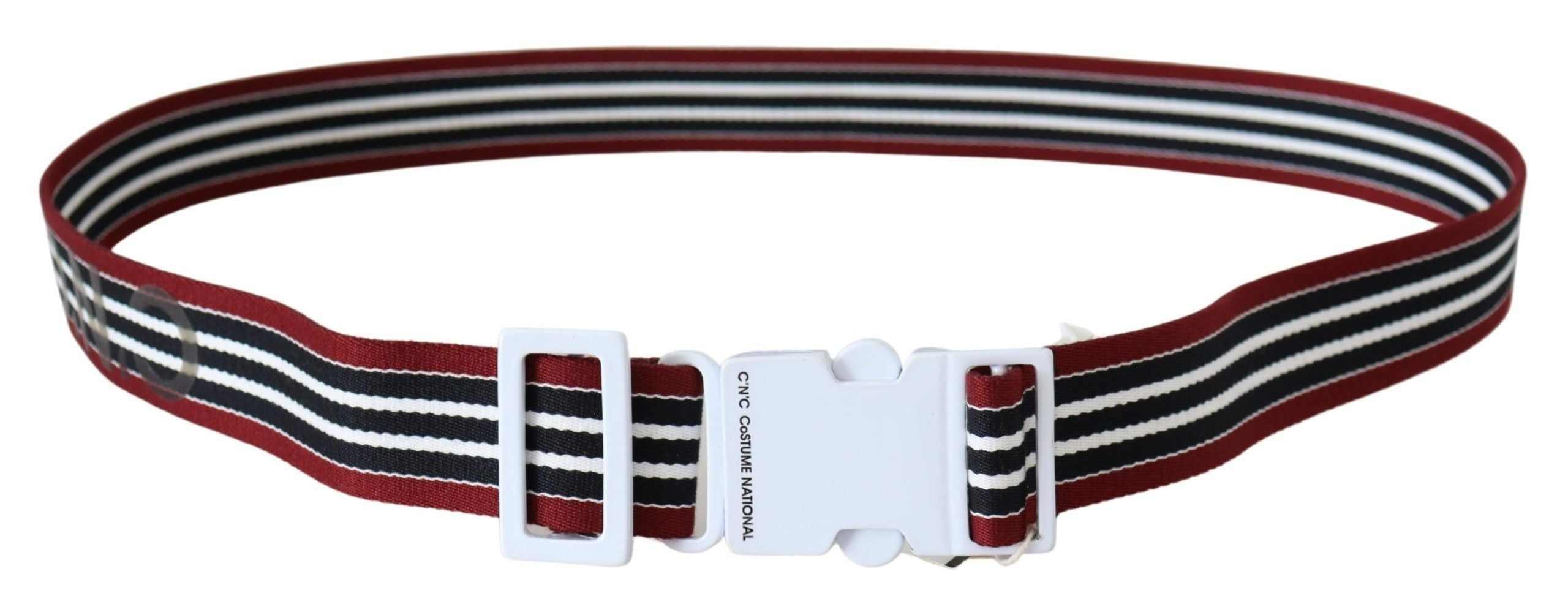 Costume National Elegant Stripe Canvas Waist Belt - Luksusmuotia Costume National - Tutustu YVES JAVANNI® 