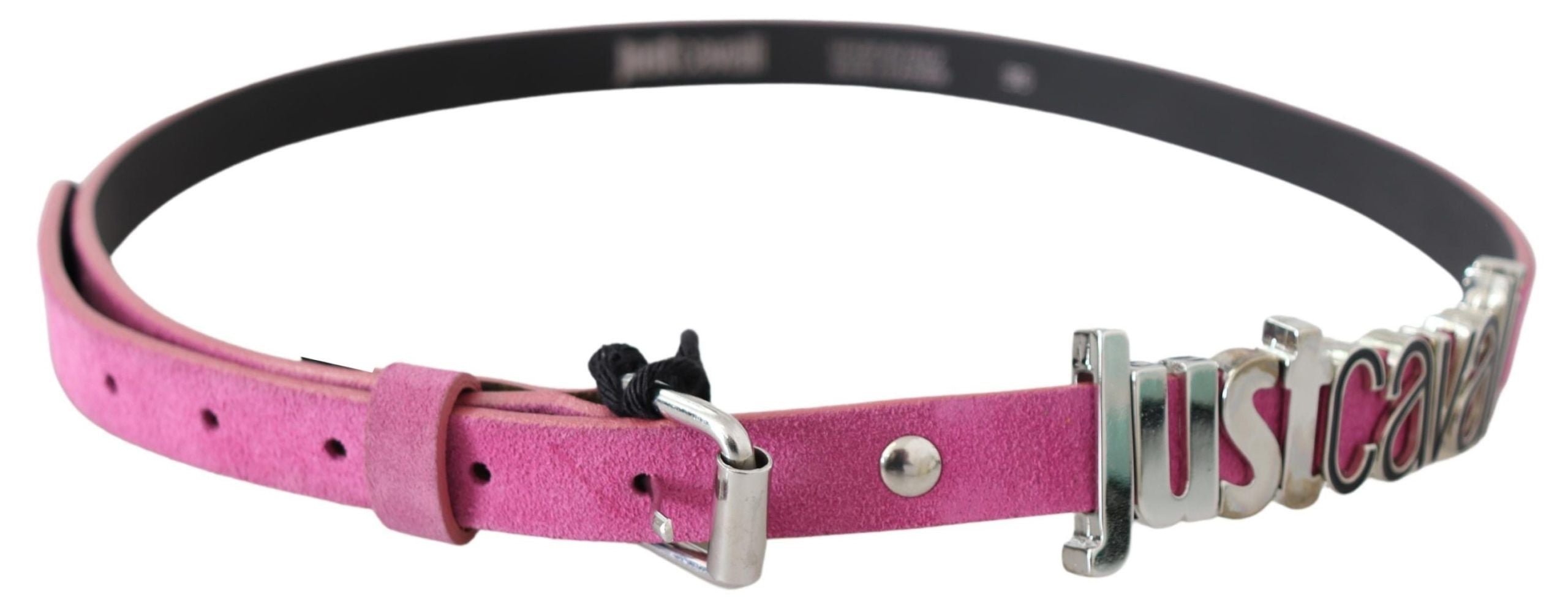 Just Cavalli Fuschia Pink Leather Waist Belt - Luksuslaukut ja asusteet Just Cavalli - Tutustu YVES JAVANNI® 