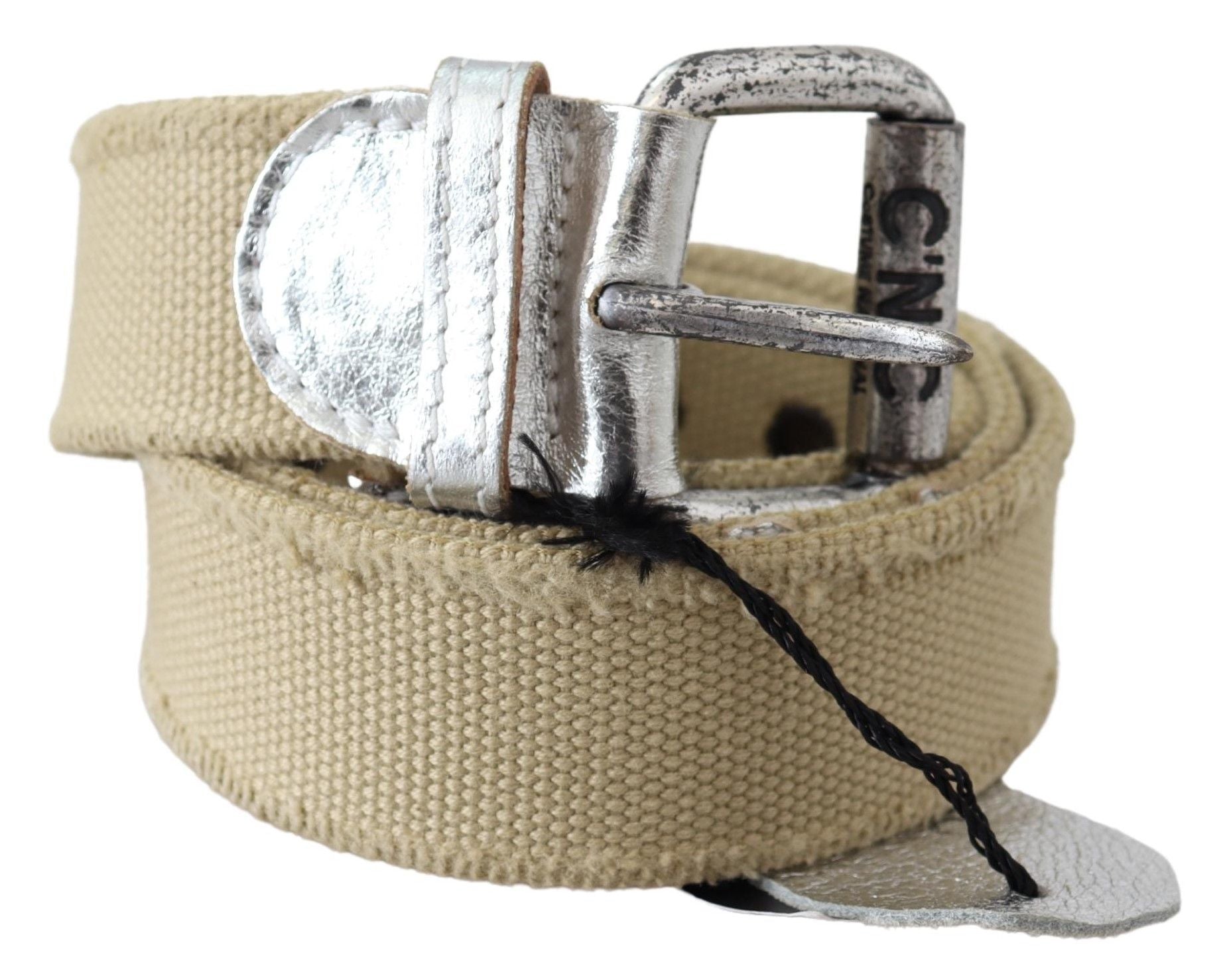 Costume National Elegant Beige Cotton Fashion Belt - Luksuslaukut ja asusteet Costume National - Tutustu YVES JAVANNI® 