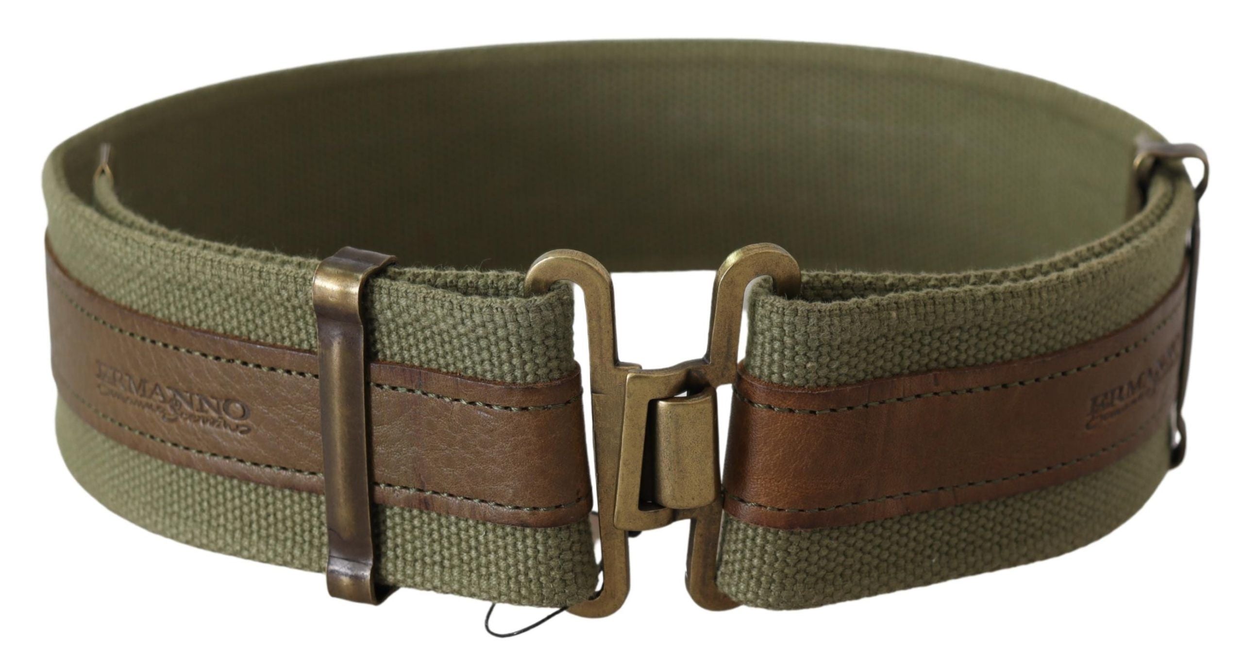 Ermanno Scervino Chic Army Green Rustic Belt - Luksuslaukut ja asusteet Ermanno Scervino - Tutustu YVES JAVANNI® 