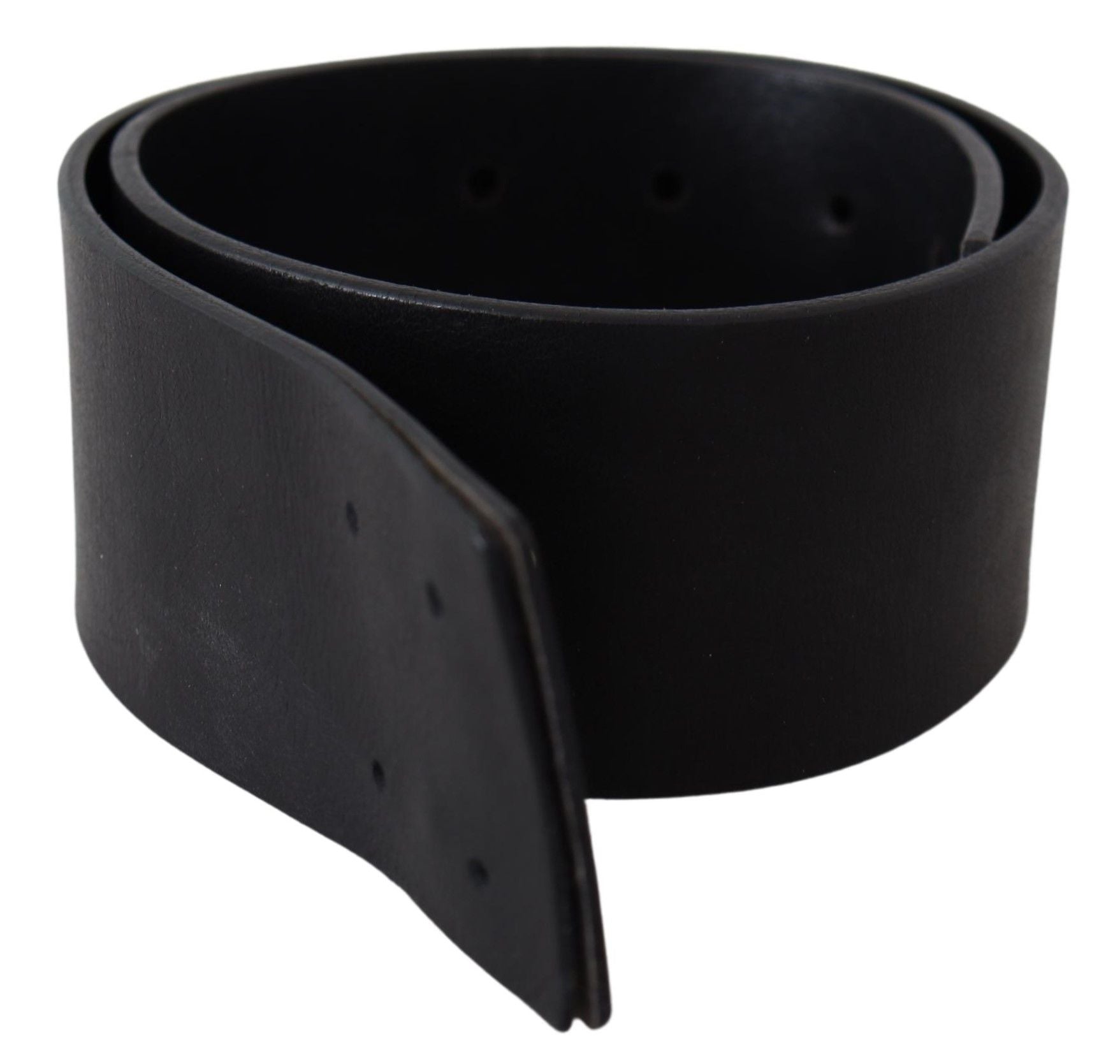 GF Ferre Elegant Solid Black Leather Belt - Luksuslaukut ja asusteet GF Ferre - Tutustu YVES JAVANNI® 