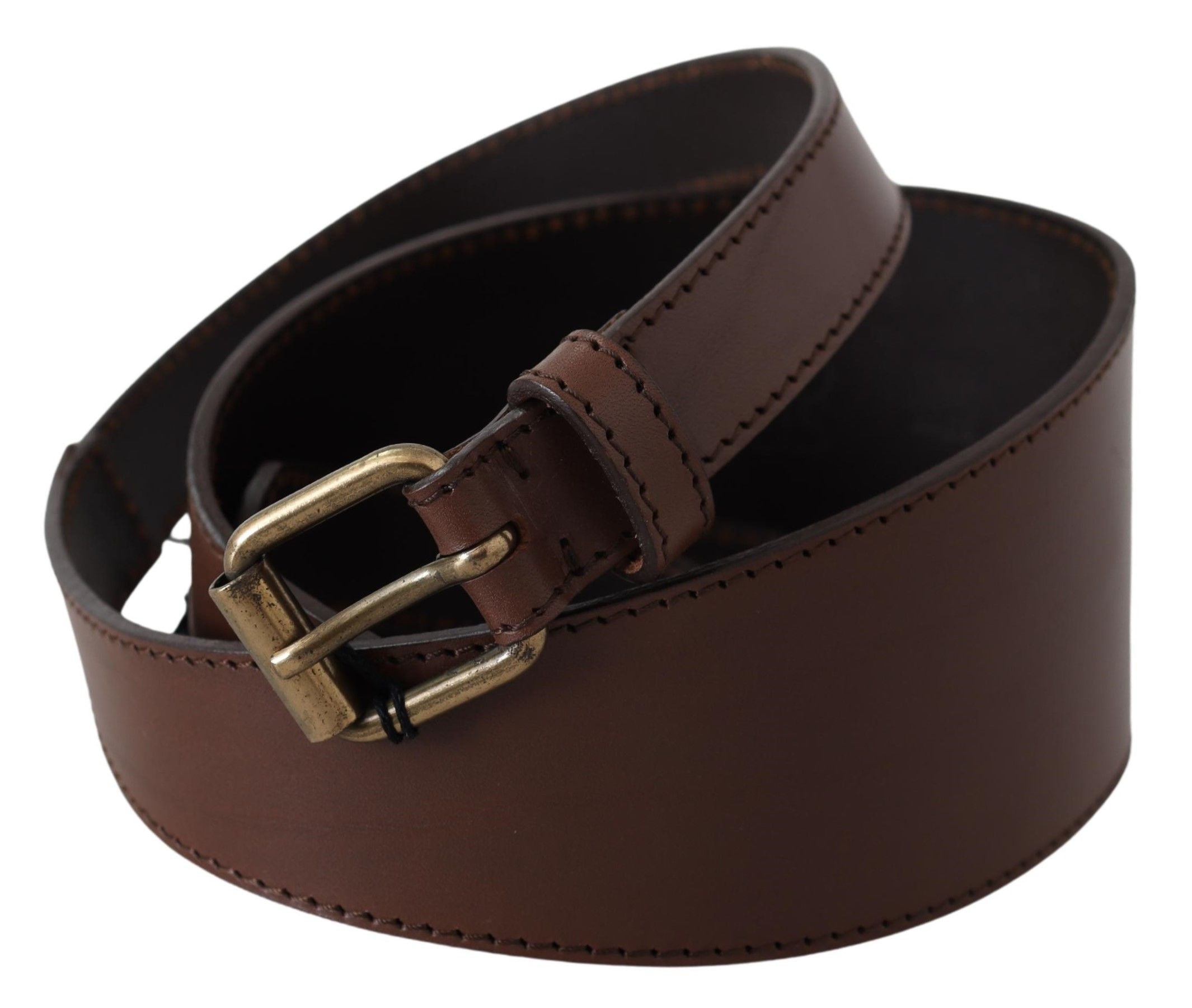 PLEIN SUD Chic Dark Brown Leather Fashion Belt - Luksuslaukut ja asusteet PLEIN SUD - Tutustu YVES JAVANNI® 