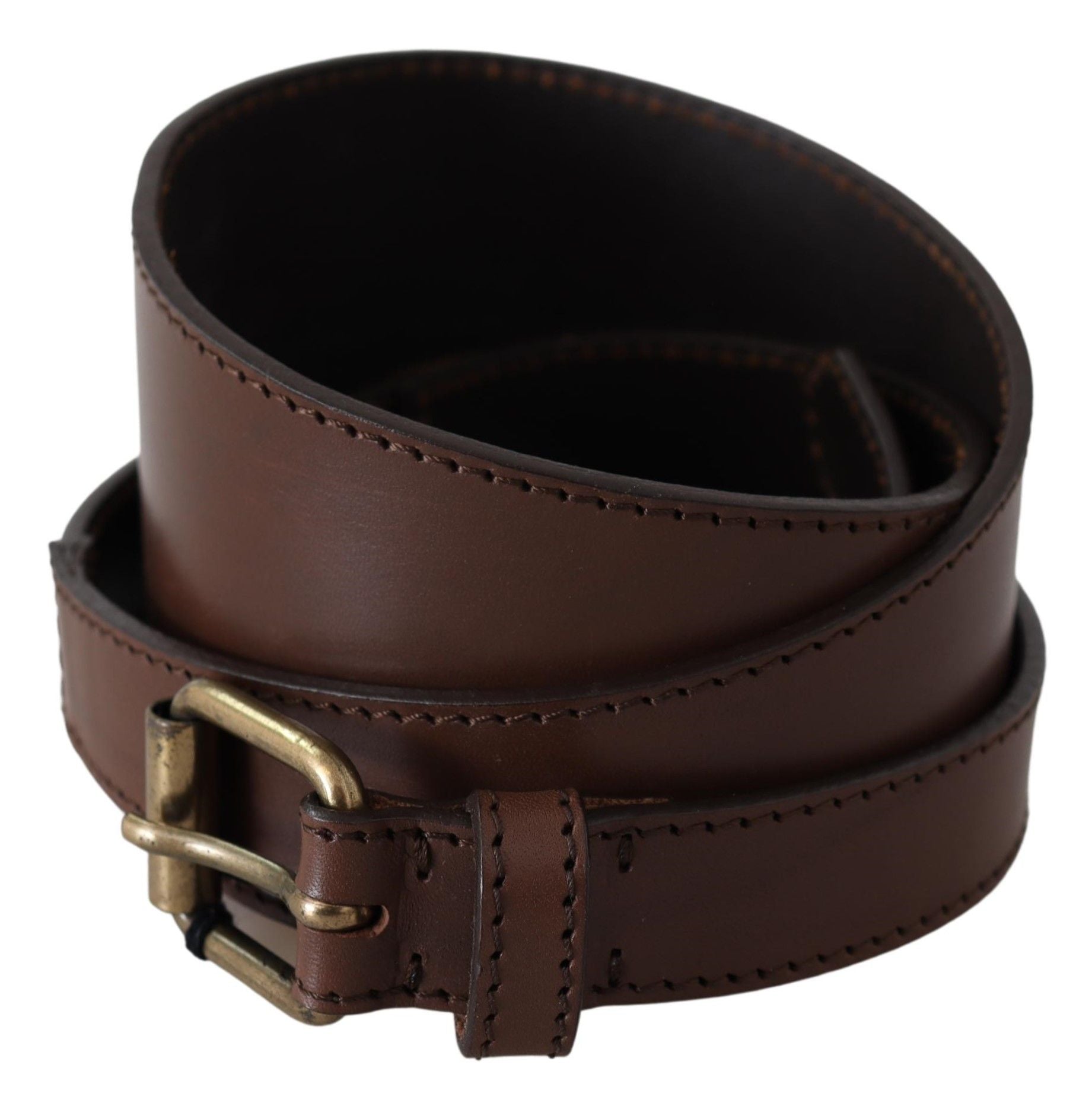 PLEIN SUD Chic Dark Brown Leather Fashion Belt - Luksuslaukut ja asusteet PLEIN SUD - Tutustu YVES JAVANNI® 