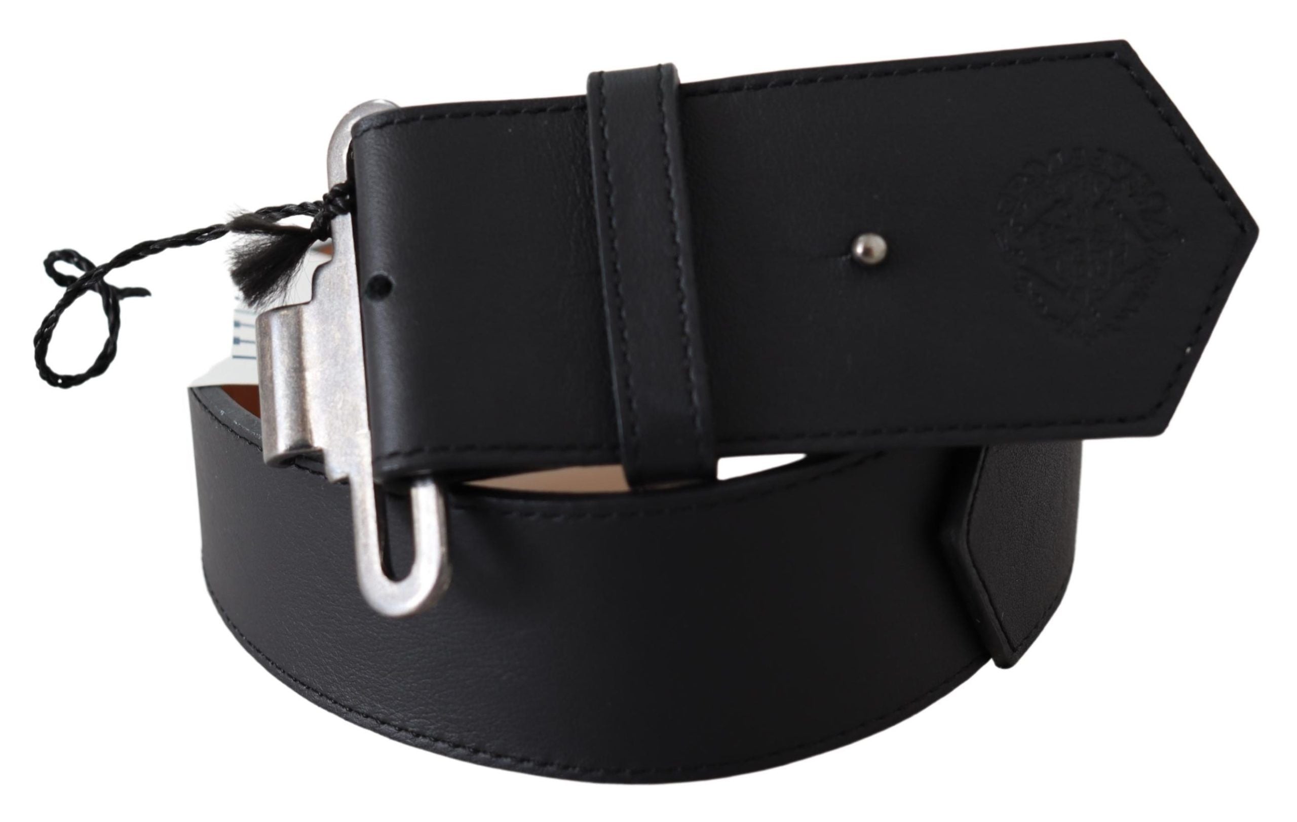 Ermanno Scervino Chic Leather Adjustable Black Belt - Luksusmuotia Ermanno Scervino - Tutustu YVES JAVANNI® 