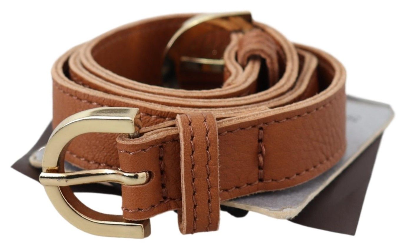 Scervino Street Elegant Brown Leather Double Buckle Belt - Luksuslaukut ja asusteet Scervino Street - Tutustu YVES JAVANNI® 