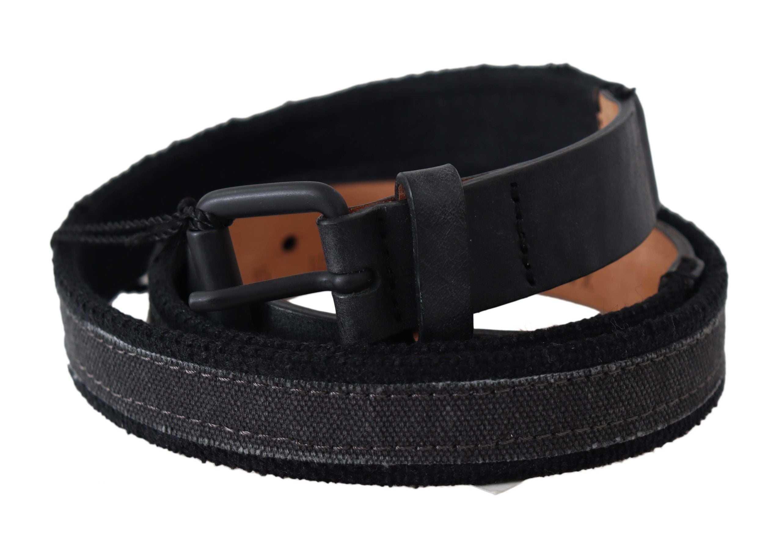 Ermanno Scervino Chic Black Leather Waist Belt - Luksusmuotia Ermanno Scervino - Tutustu YVES JAVANNI® 