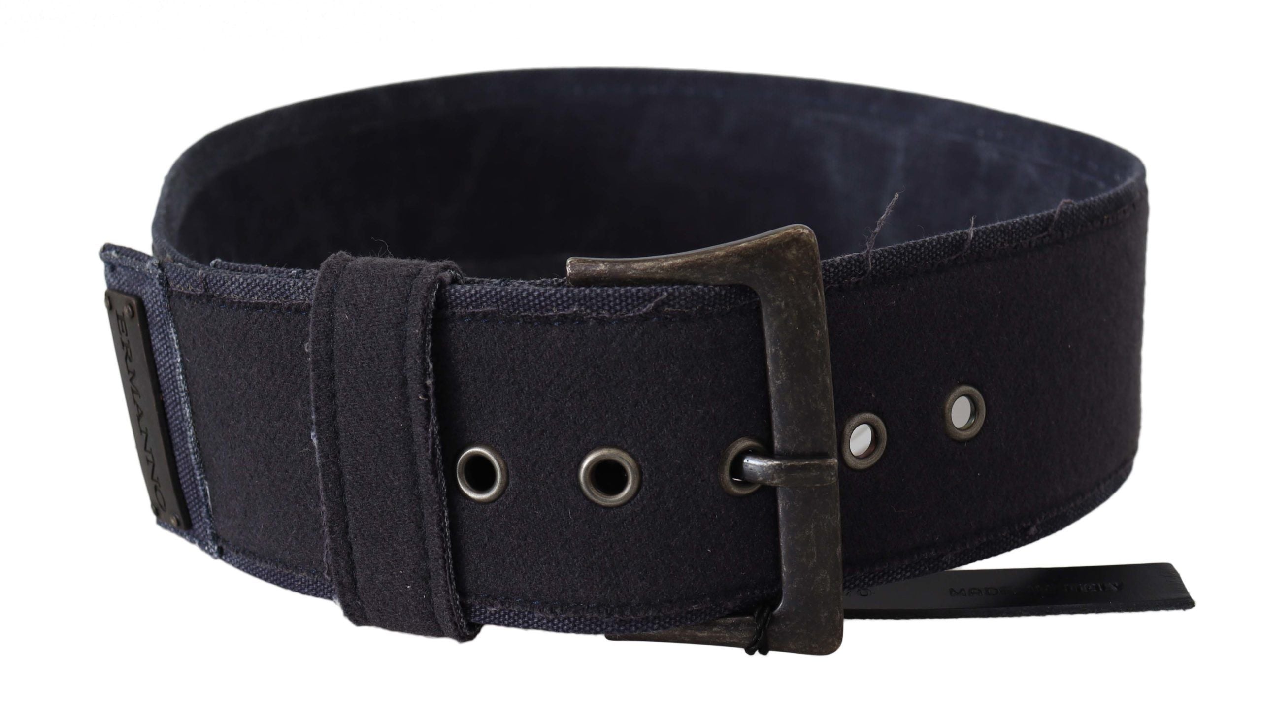 Ermanno Scervino Elegant Black Leather Classic Belt - Luksusmuotia Ermanno Scervino - Tutustu YVES JAVANNI® 