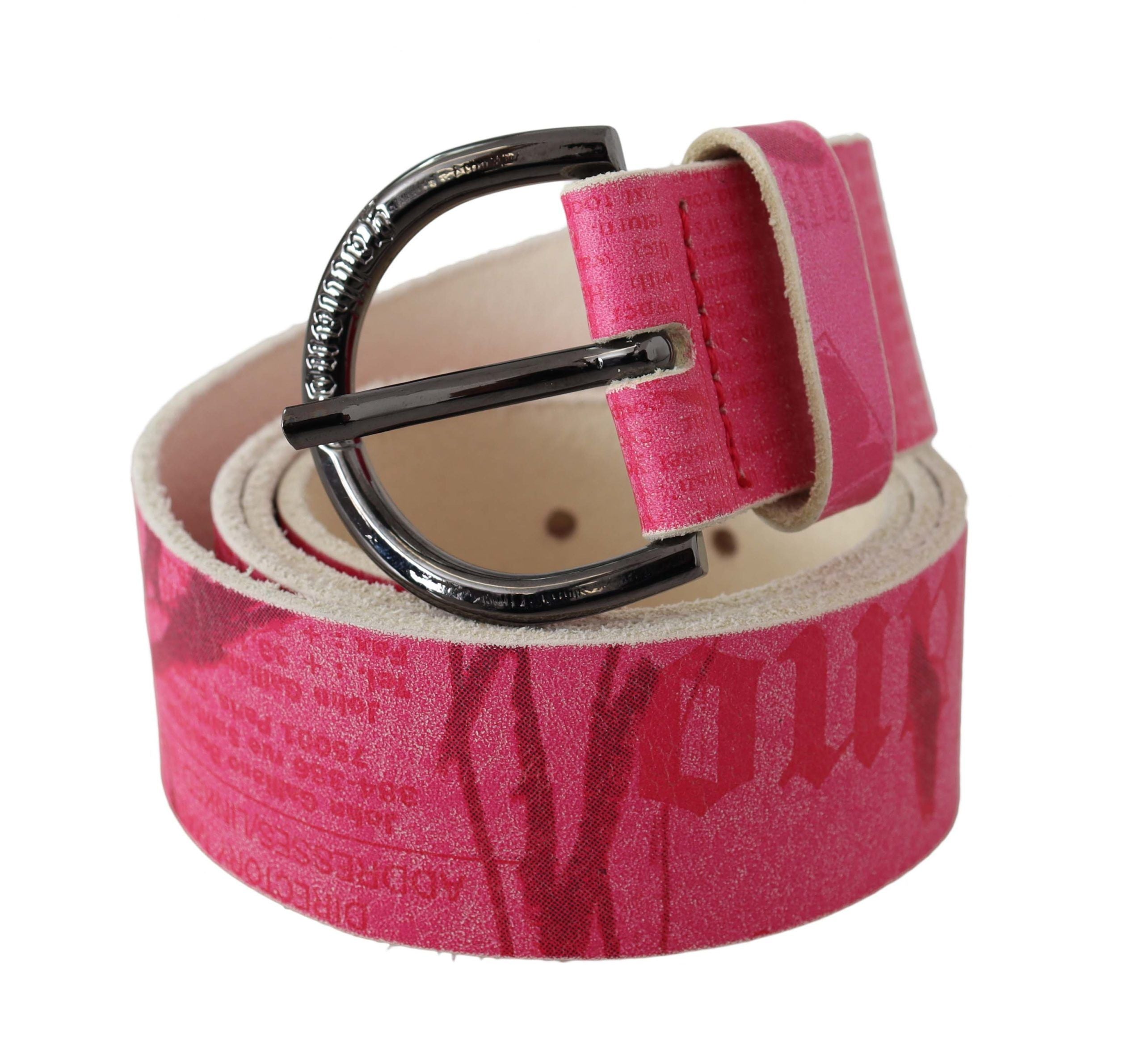 John Galliano Elegant Pink Leather Fashion Belt - Luksuslaukut ja asusteet John Galliano - Tutustu YVES JAVANNI® 