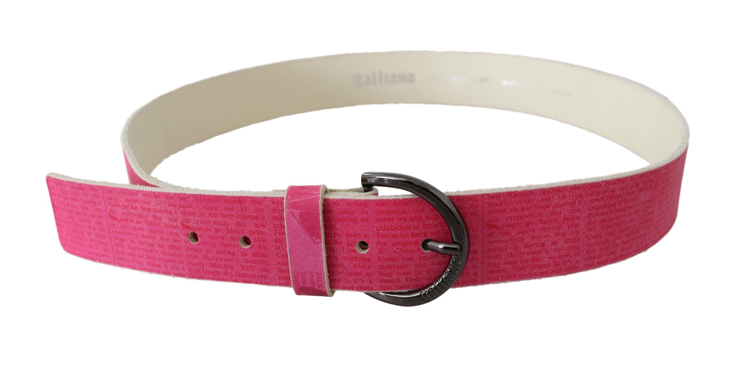 John Galliano Elegant Pink Leather Fashion Belt - Luksusmuotia John Galliano - Tutustu YVES JAVANNI® 