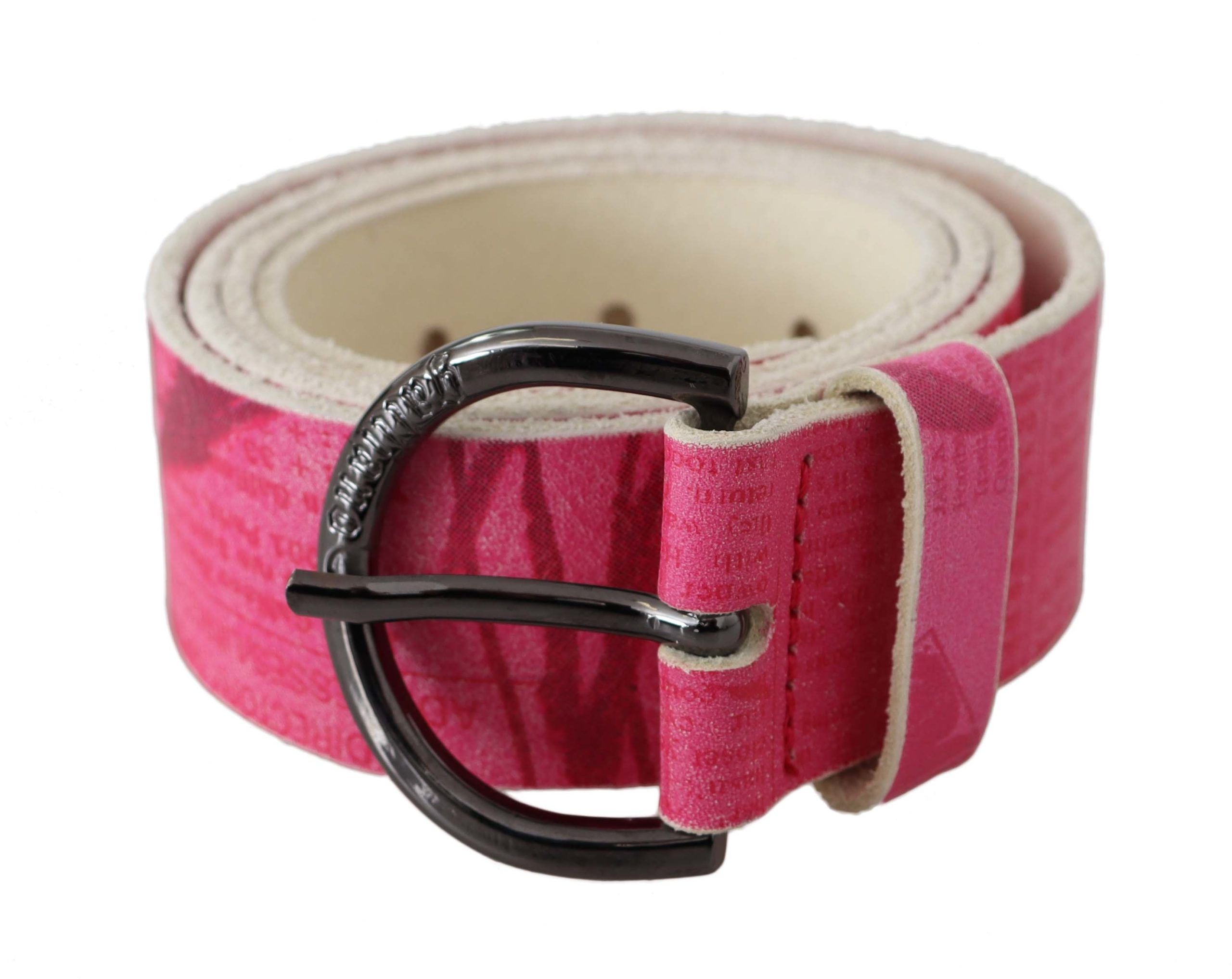 John Galliano Elegant Pink Leather Fashion Belt - Luksuslaukut ja asusteet John Galliano - Tutustu YVES JAVANNI® 