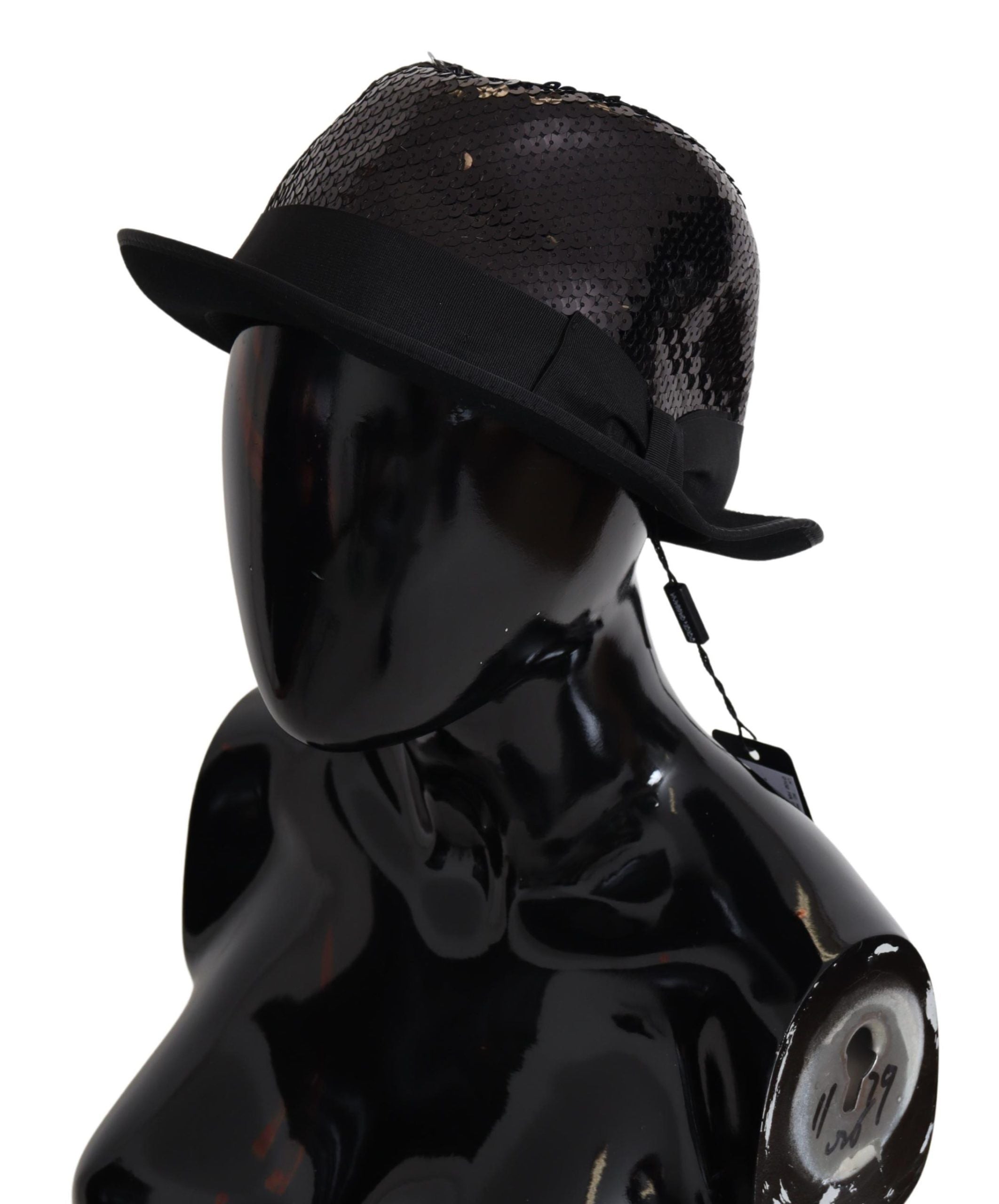 Dolce & Gabbana Elegant Black Sequin Fedora Hat - Luksuslaukut ja asusteet Dolce & Gabbana - Tutustu YVES JAVANNI® 