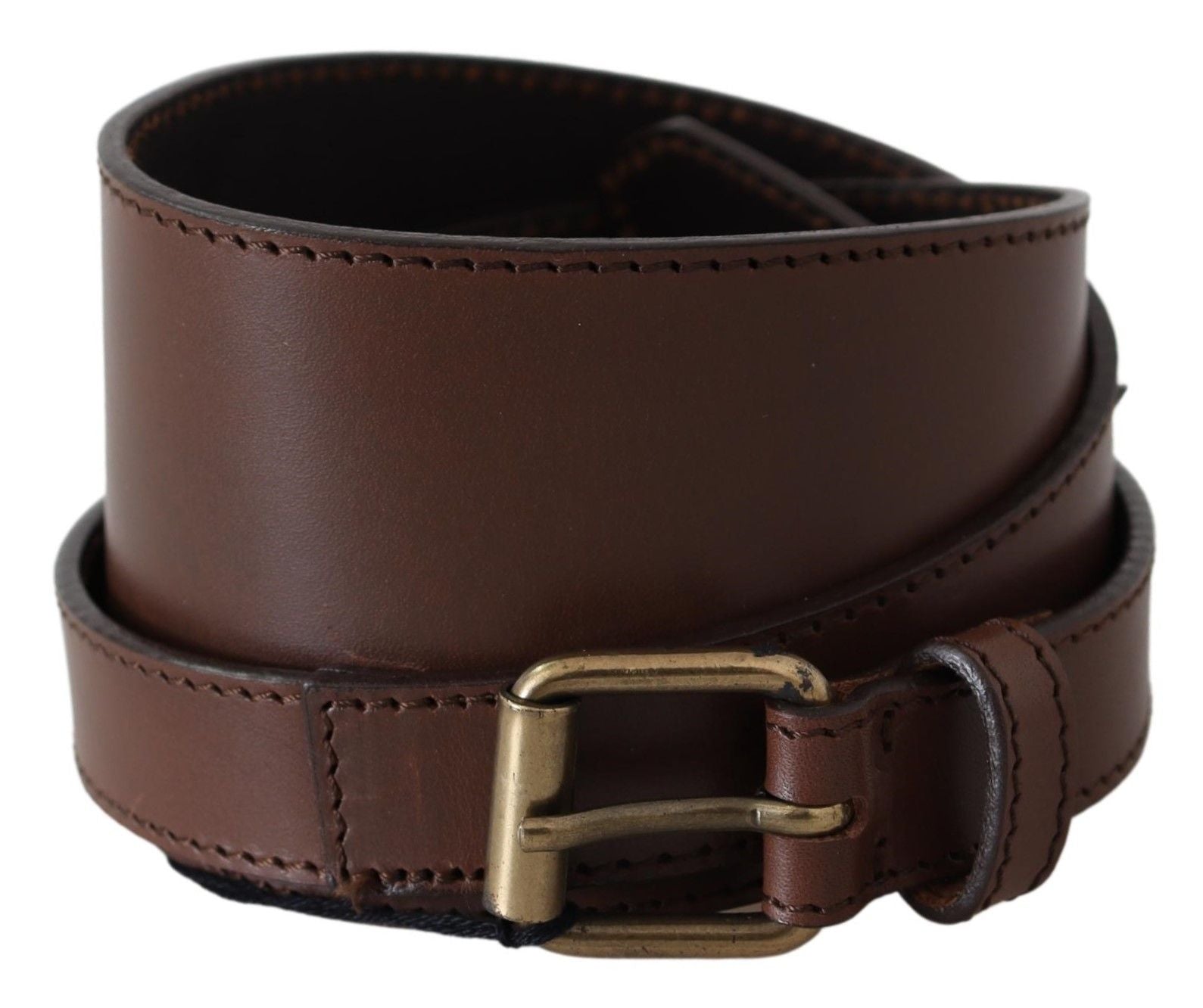 PLEIN SUD Elegant Rustic Gold-Tone Leather Belt - Luksusmuotia PLEIN SUD - Tutustu YVES JAVANNI® 