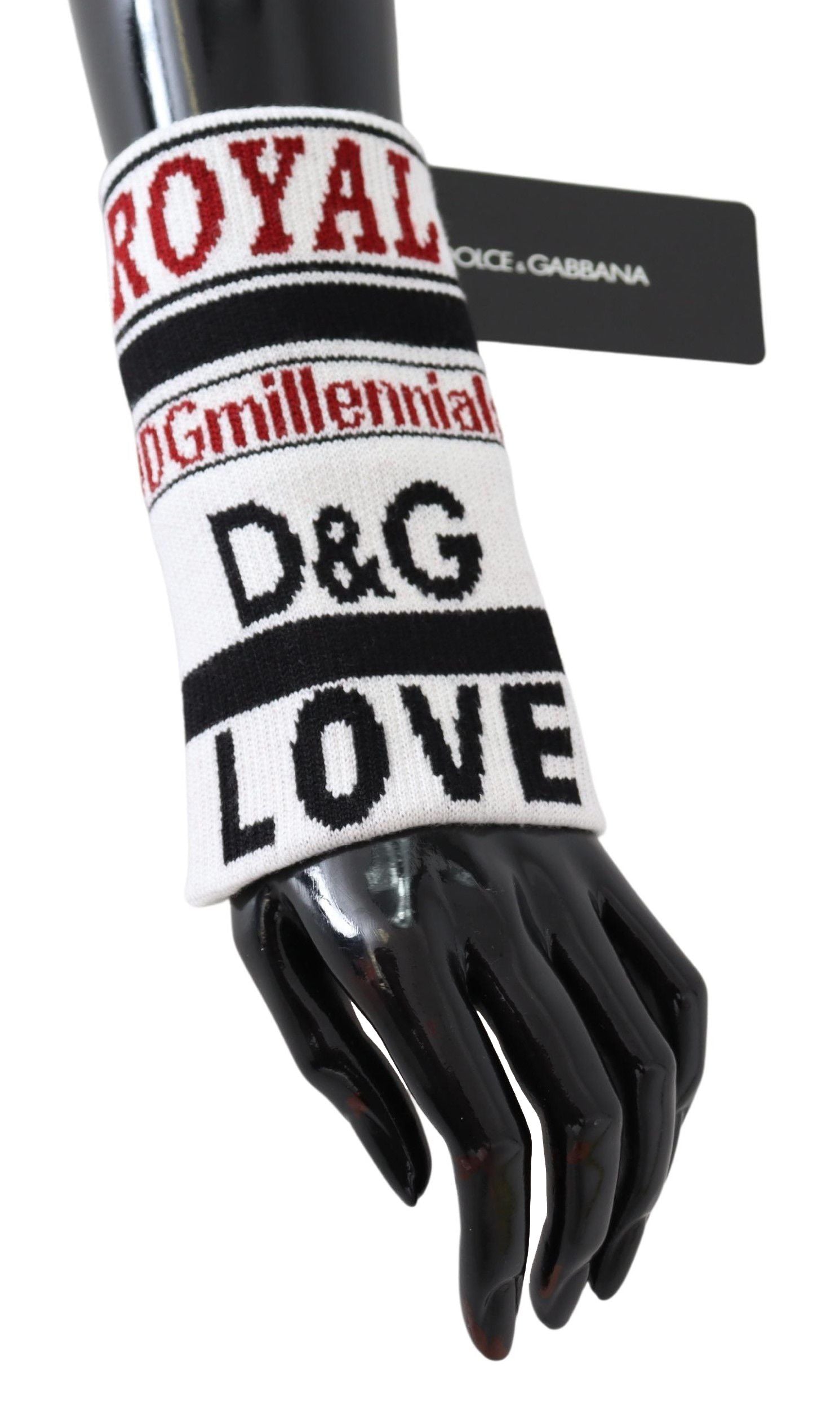 Dolce & Gabbana Multicolored Virgin Wool Wrist Wrap - Luksuslaukut ja asusteet Dolce & Gabbana - Tutustu YVES JAVANNI® 