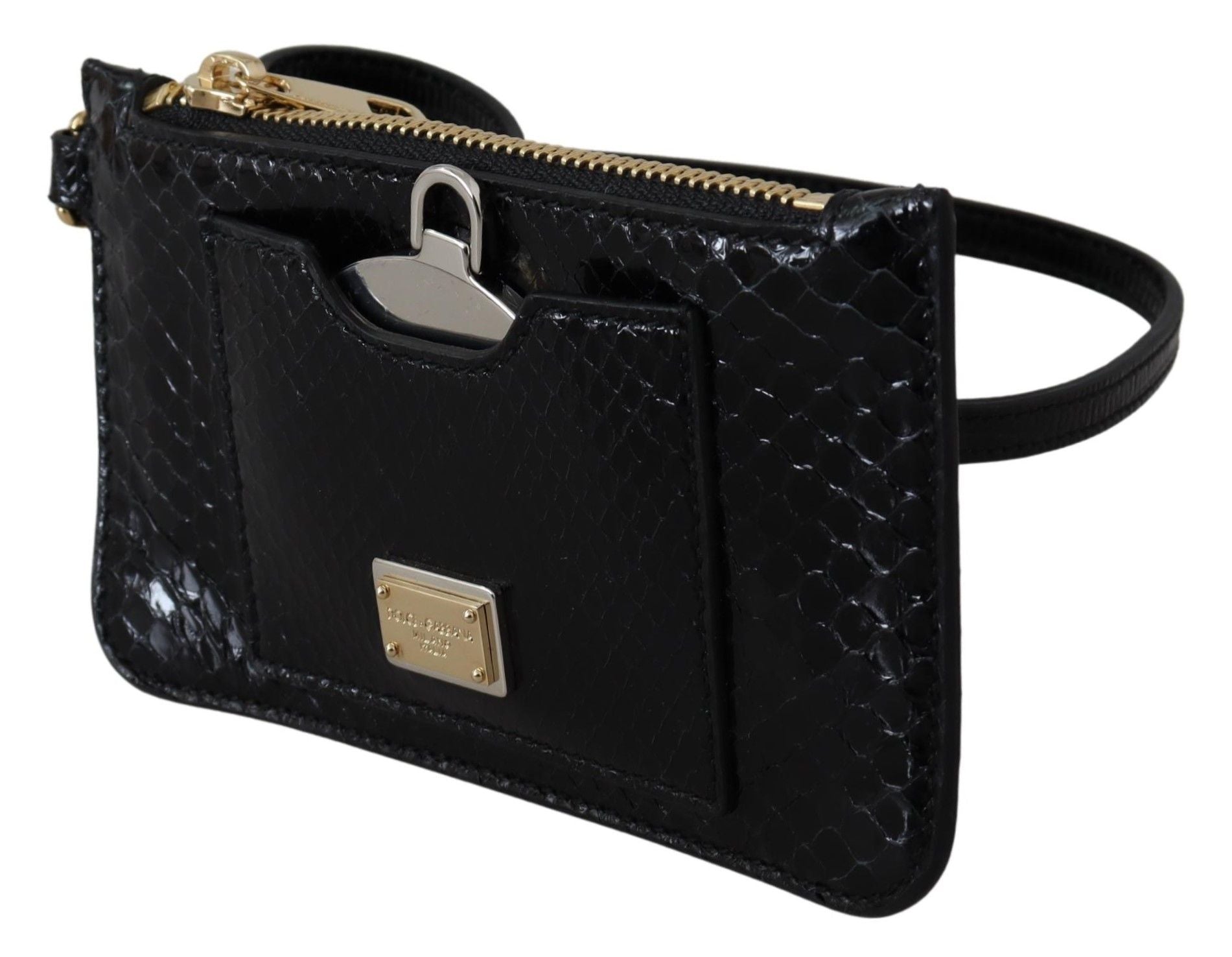 Dolce & Gabbana Elegant Python Pattern Leather Wristlet Wallet - Luksuslaukut ja asusteet Dolce & Gabbana - Tutustu YVES JAVANNI® 