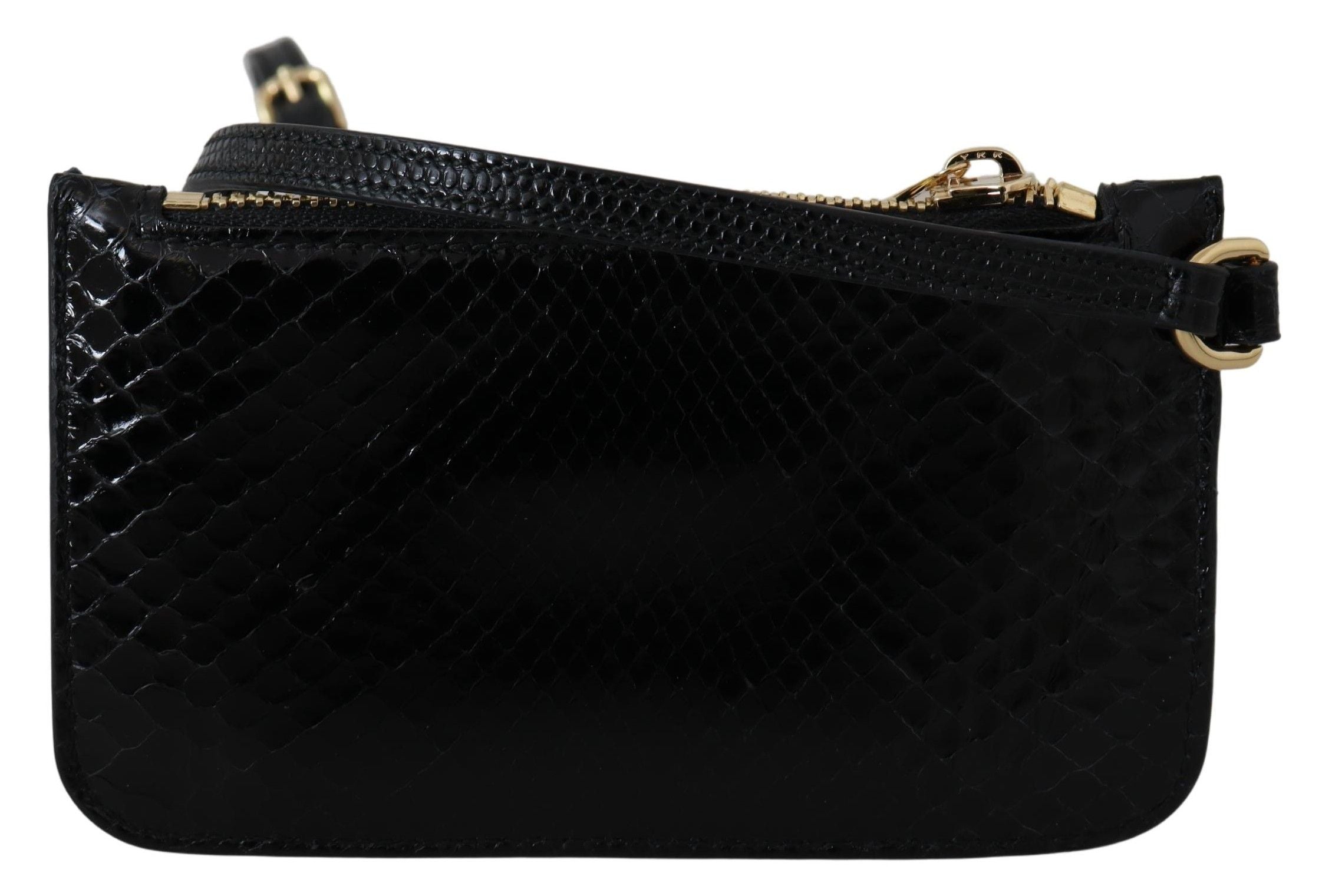 Dolce & Gabbana Elegant Python Pattern Leather Wristlet Wallet - Luksusmuotia Dolce & Gabbana - Tutustu YVES JAVANNI® 