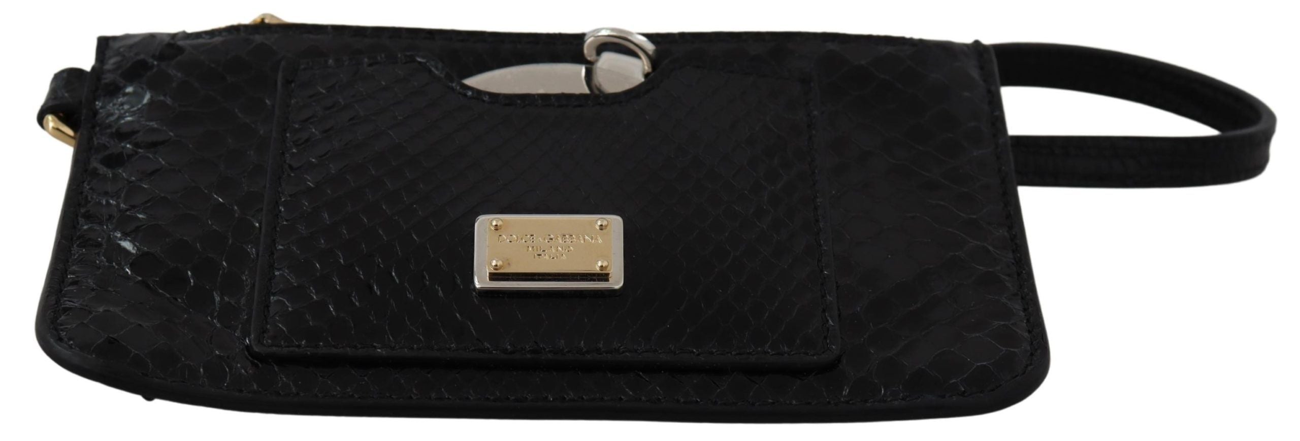 Dolce & Gabbana Elegant Python Pattern Leather Wristlet Wallet - Luksuslaukut ja asusteet Dolce & Gabbana - Tutustu YVES JAVANNI® 